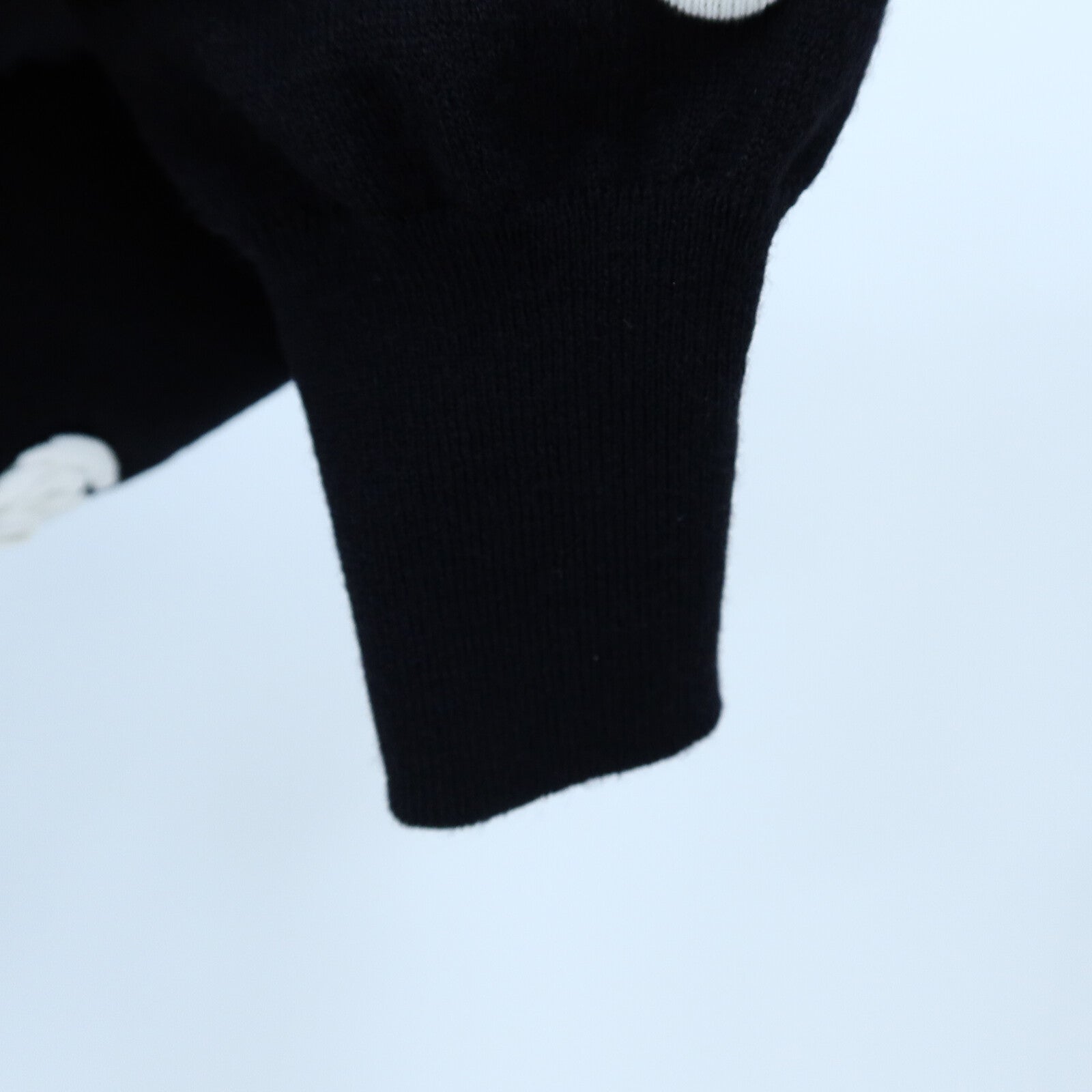 CHANEL Virgin Wool/Cotton Camellia Knit Pullover針織