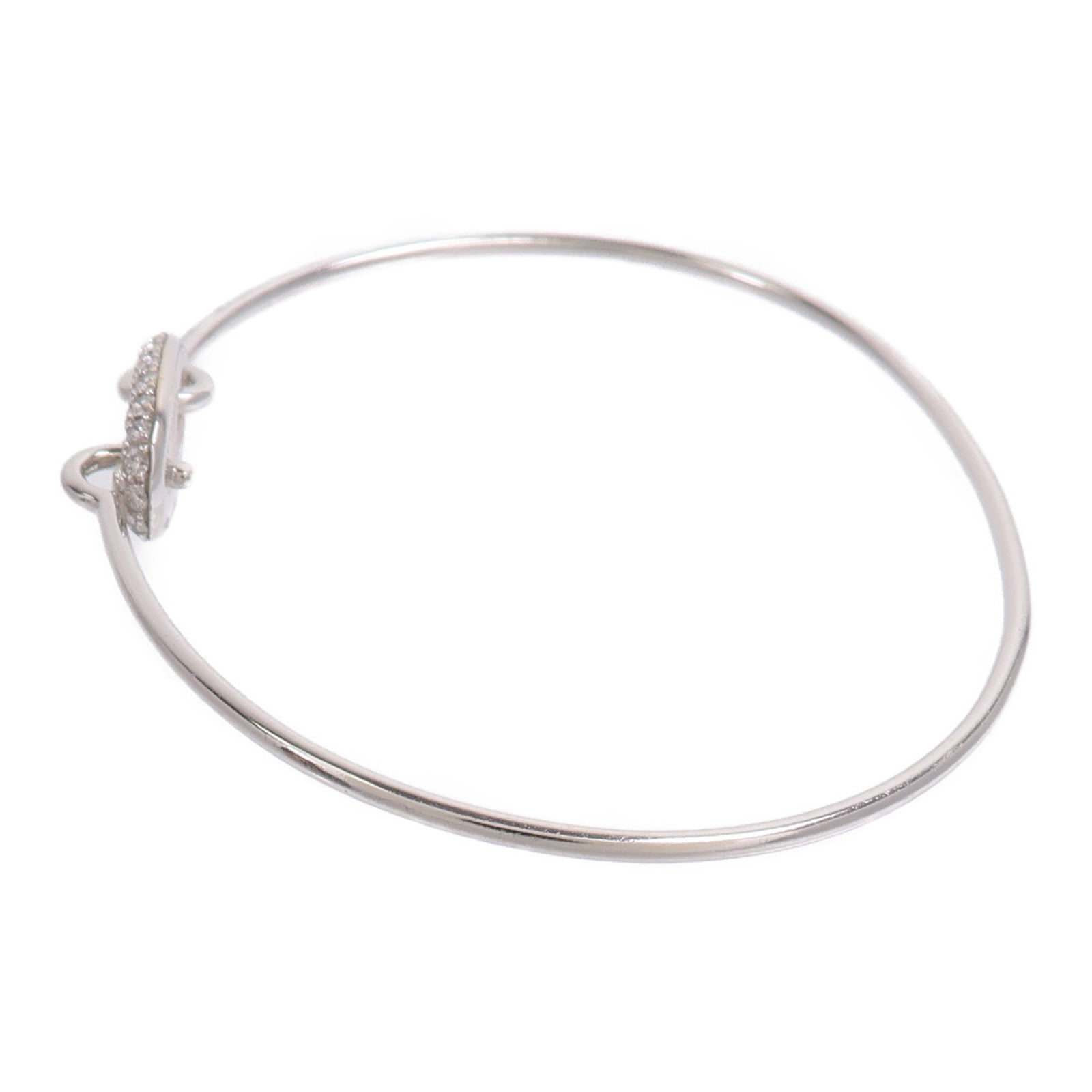 HERMES 18K白金Ronde Chaine d'ancre Diamond Bracelet鑽石手鐲