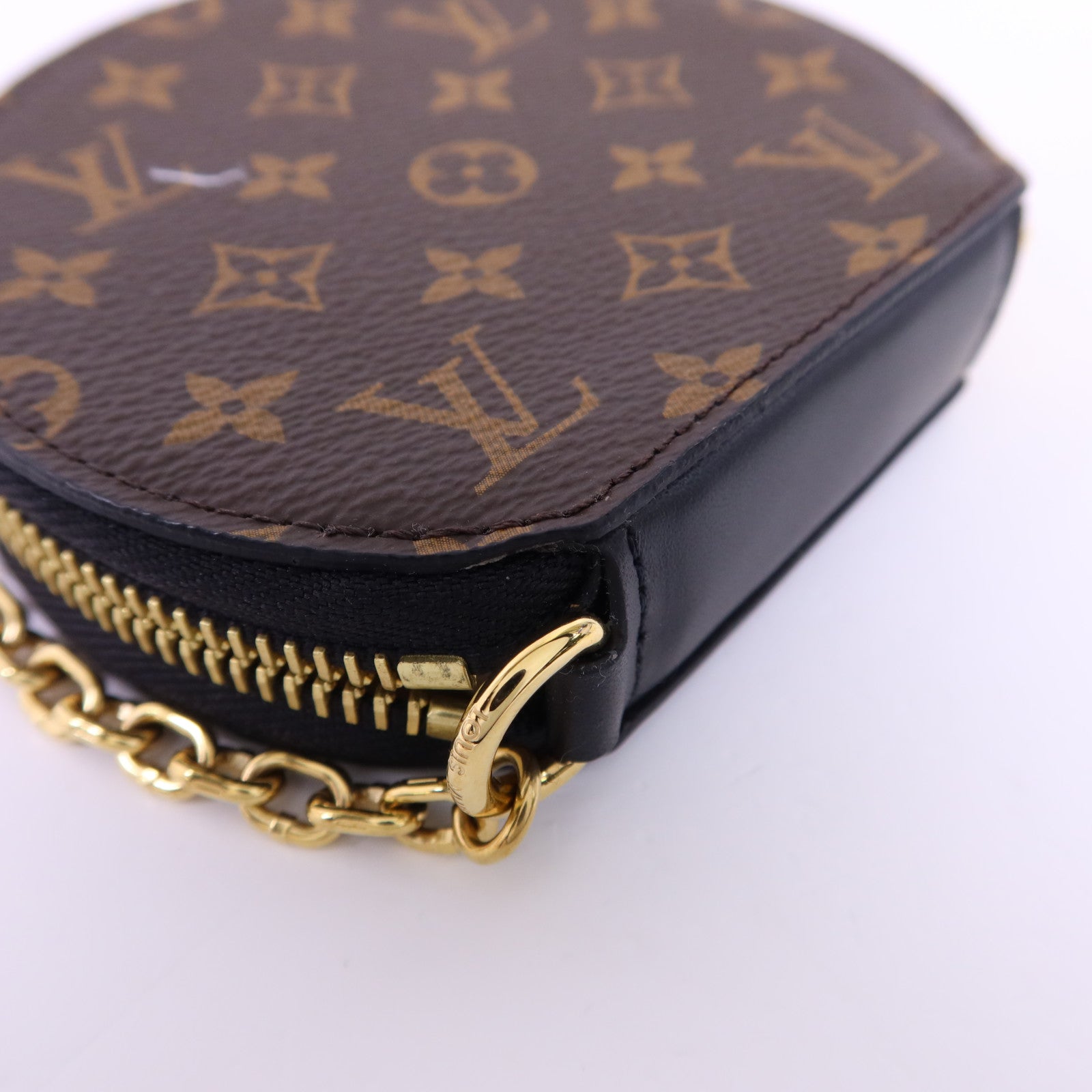 LOUIS VUITTON Monogram Micro Boite Chapeau Coin Purse Charm金扣零錢包