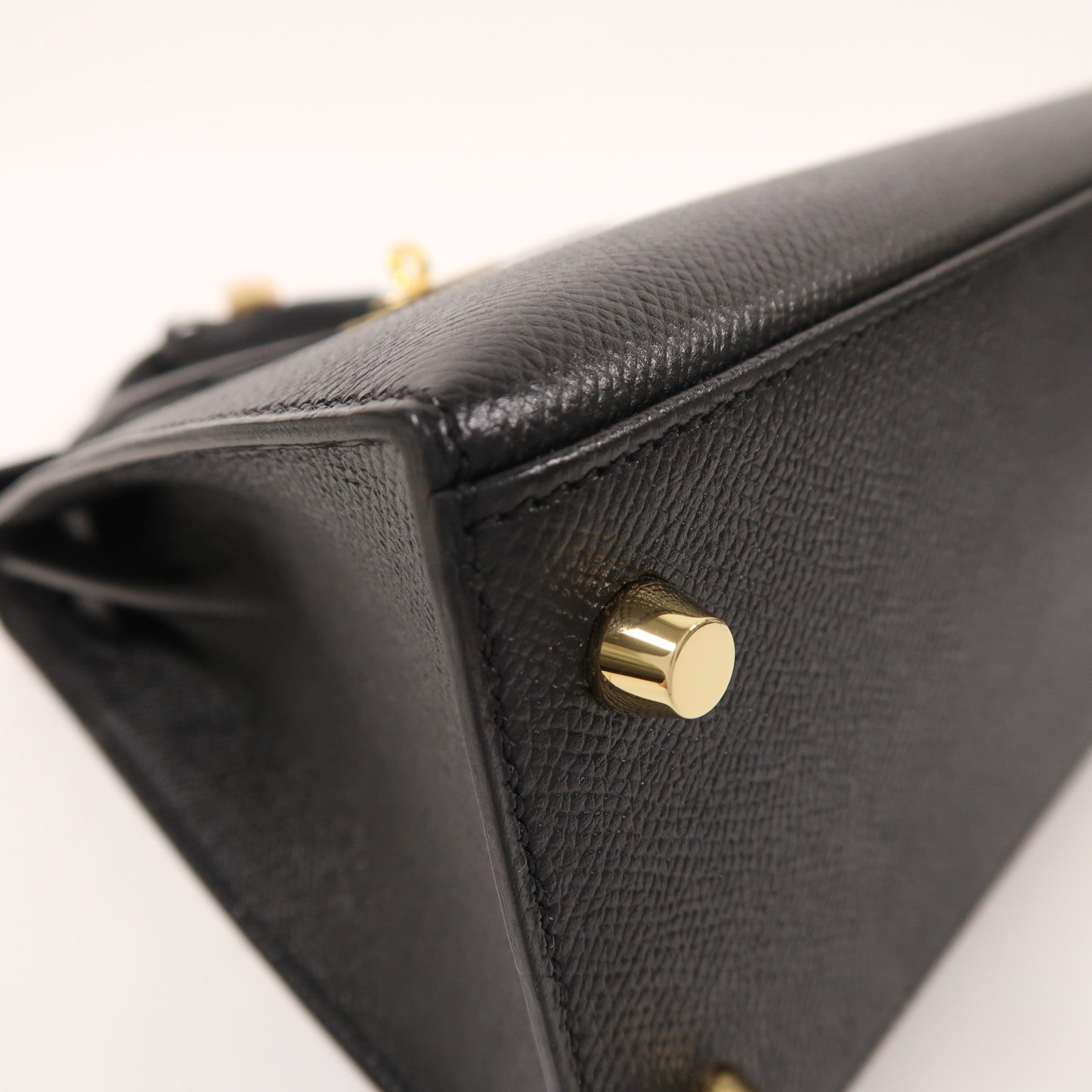 HERMES Epsom皮革Kelly 25金扣手挽肩背兩用袋