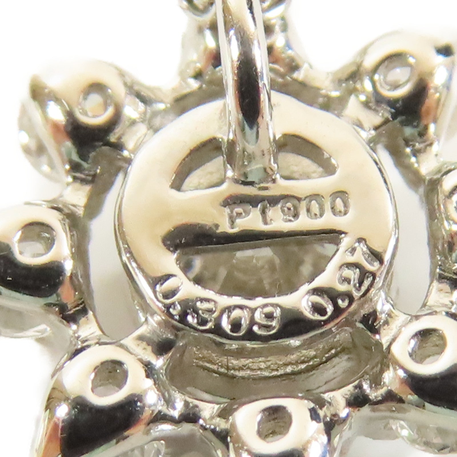 JEWELRY **【激減優惠】PT850/PT900鉑金/鑽石Diamond Necklace0.309ct/0.27ct鑽石項鍊#44cm