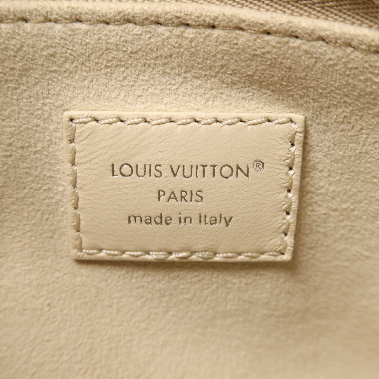 LOUIS VUITTON 羊皮皮革/Monogram CarryAll Cargo Vibe PM銀扣鏈帶手挽肩背兩用袋