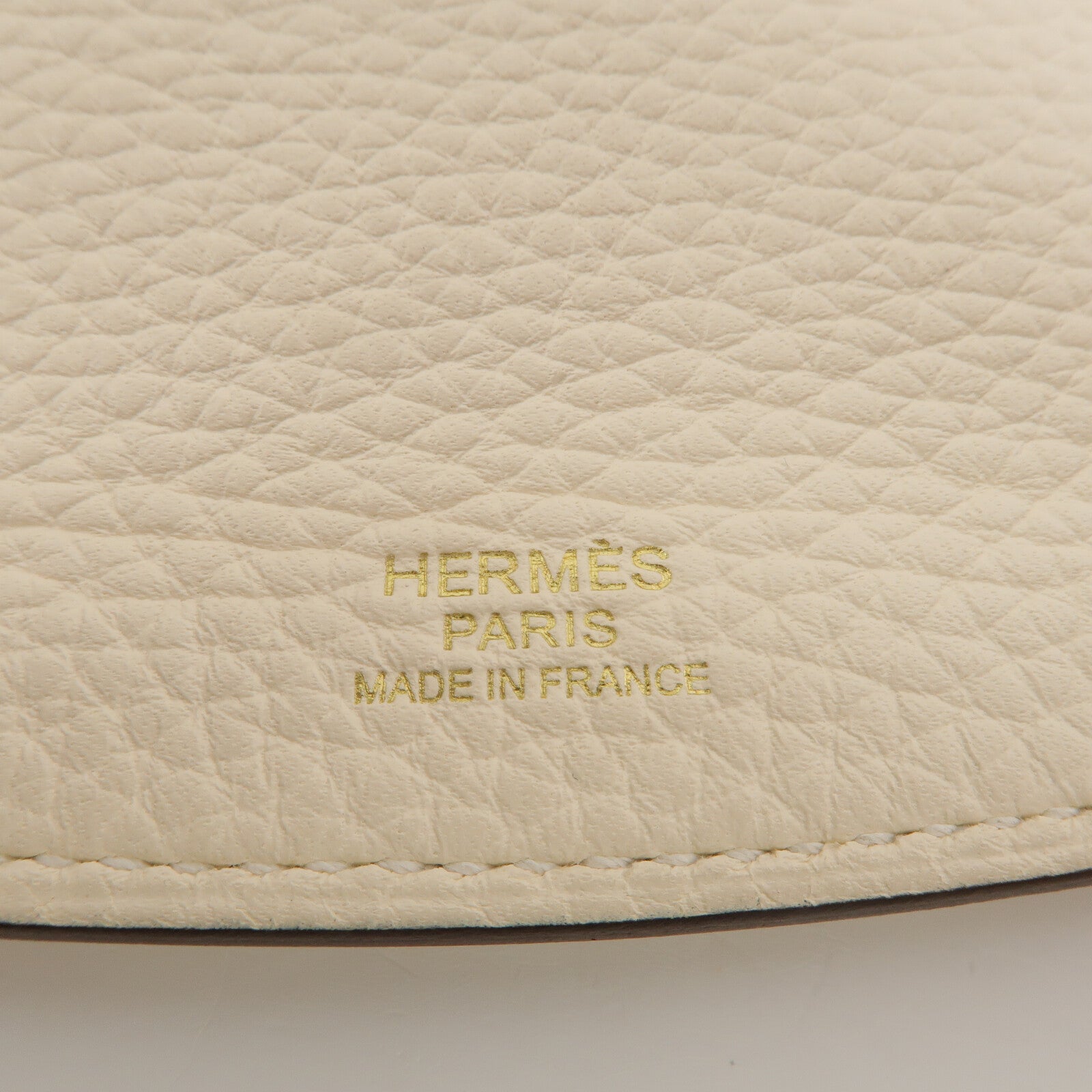 HERMES 【激減優惠】Clemence皮革Sac Saut 25肩背袋Nata