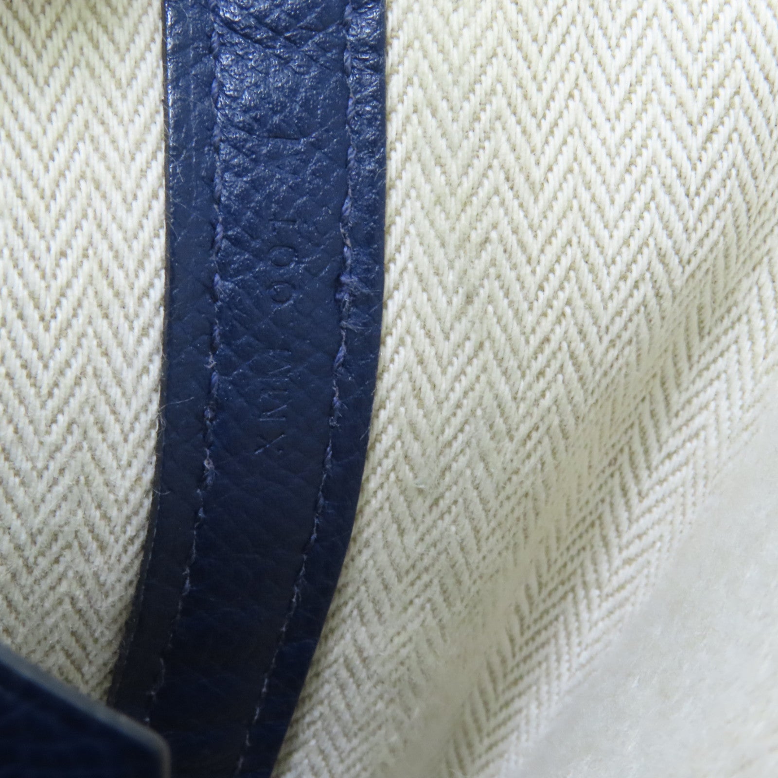 HERMES Epsom皮革Garden Party TPM手挽袋Blue Nuit