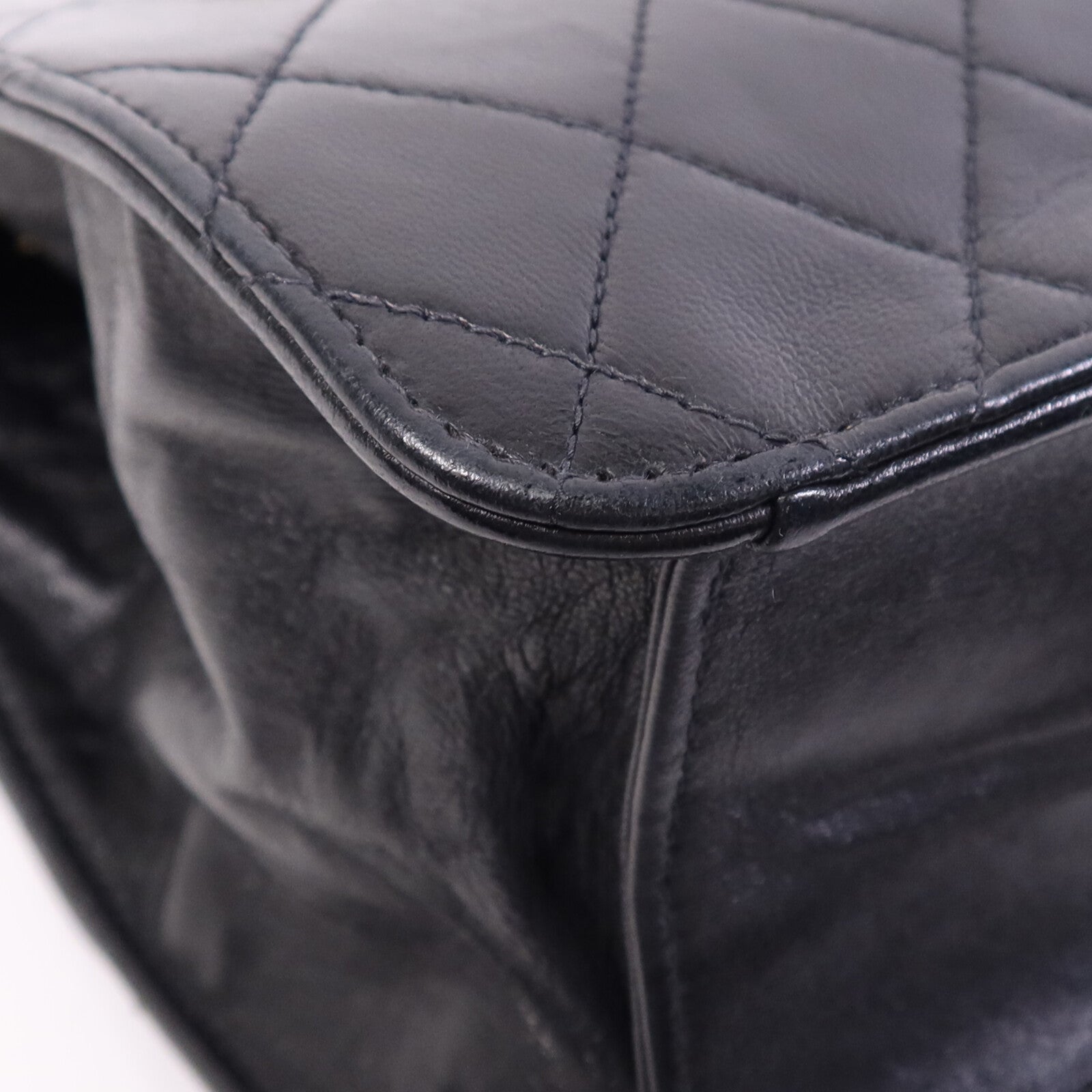 CHANEL 羊皮皮革Vintage Chain Shoulder Bag金扣鏈帶肩背袋