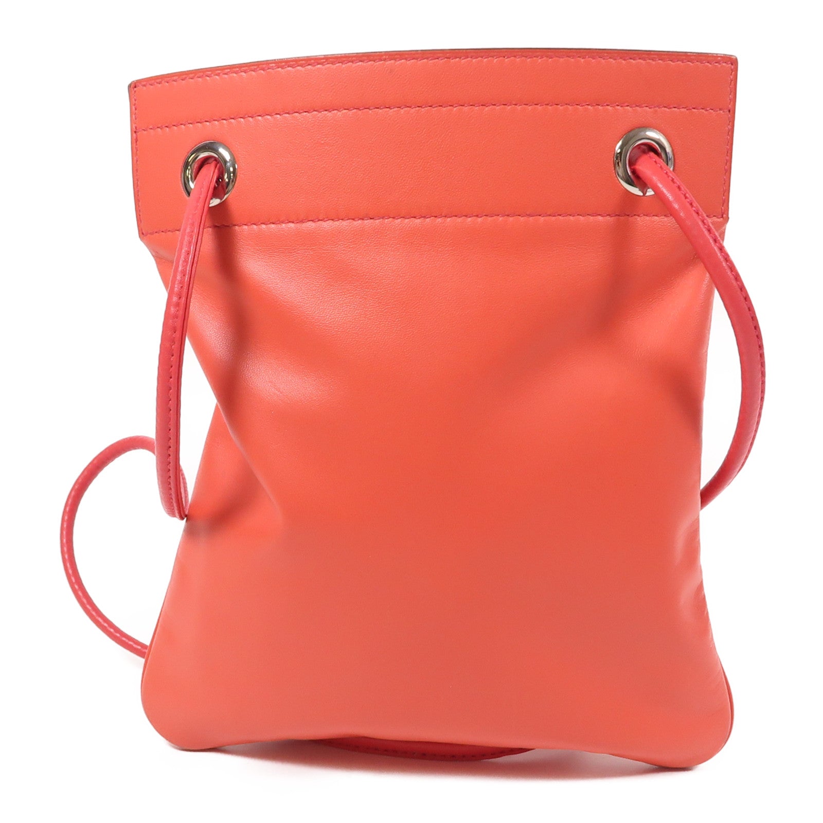 HERMES PHW Aline Mini Shoulder Bag Veau Swift Leather Rouge de Coeur Red
