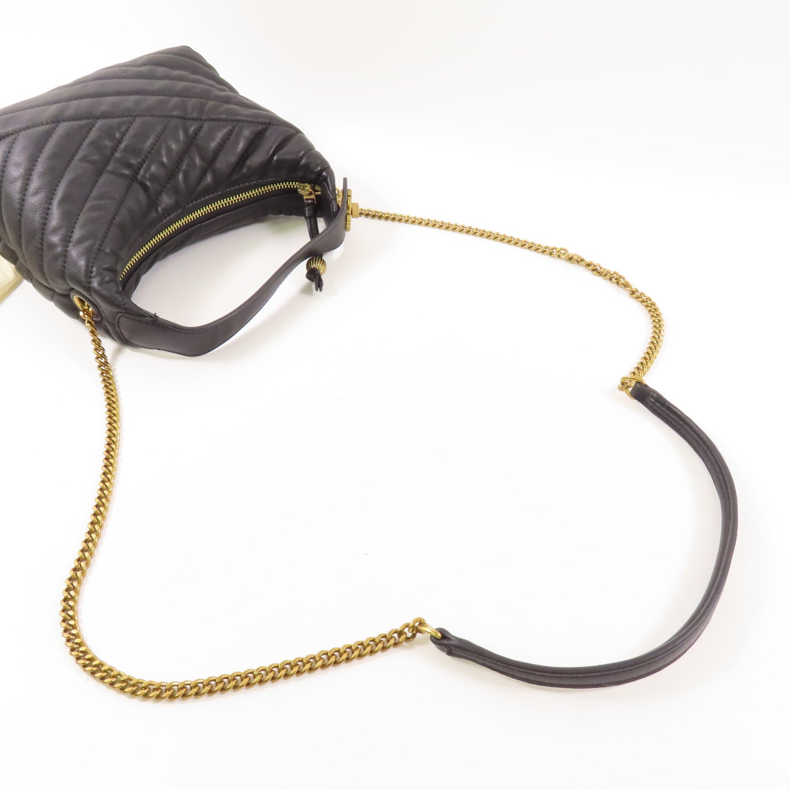 Tory Burch 皮革2 Way Shoulder Bag金扣手挽肩背兩用袋