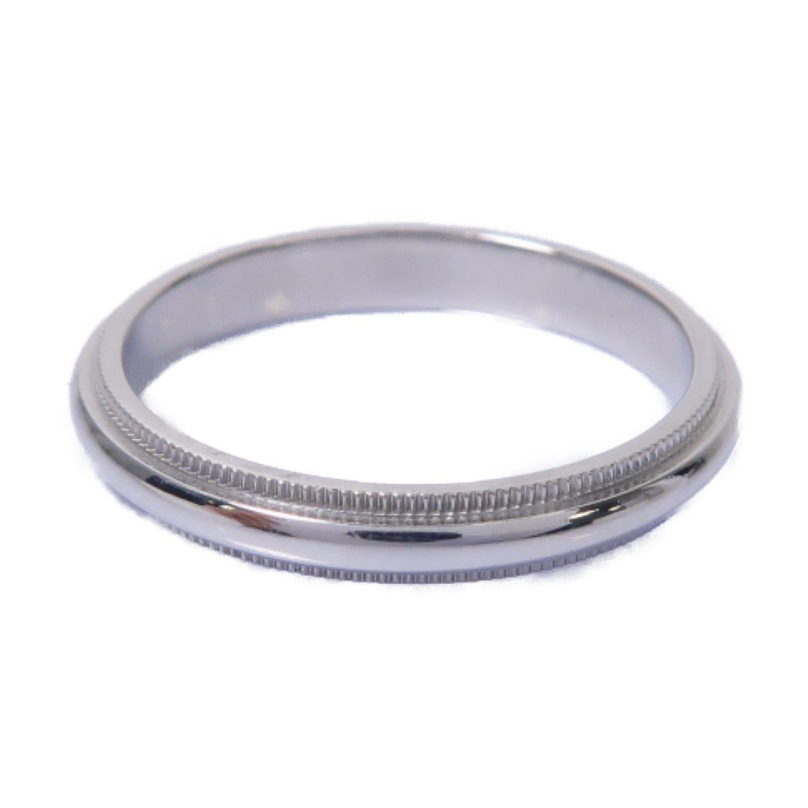 TIFFANY＆CO 【激減優惠】950PT鉑金Milg Rain Wedding Band Ring戒指US#8