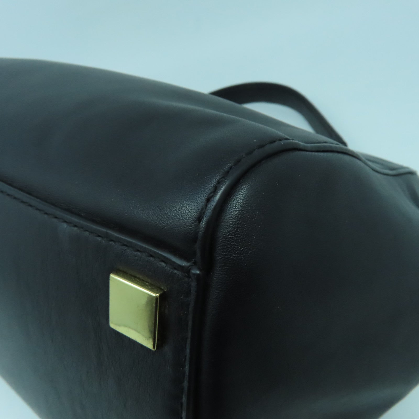 Michael Kors 牛皮皮革Shoulder Bag金扣手挽肩背兩用袋黑色