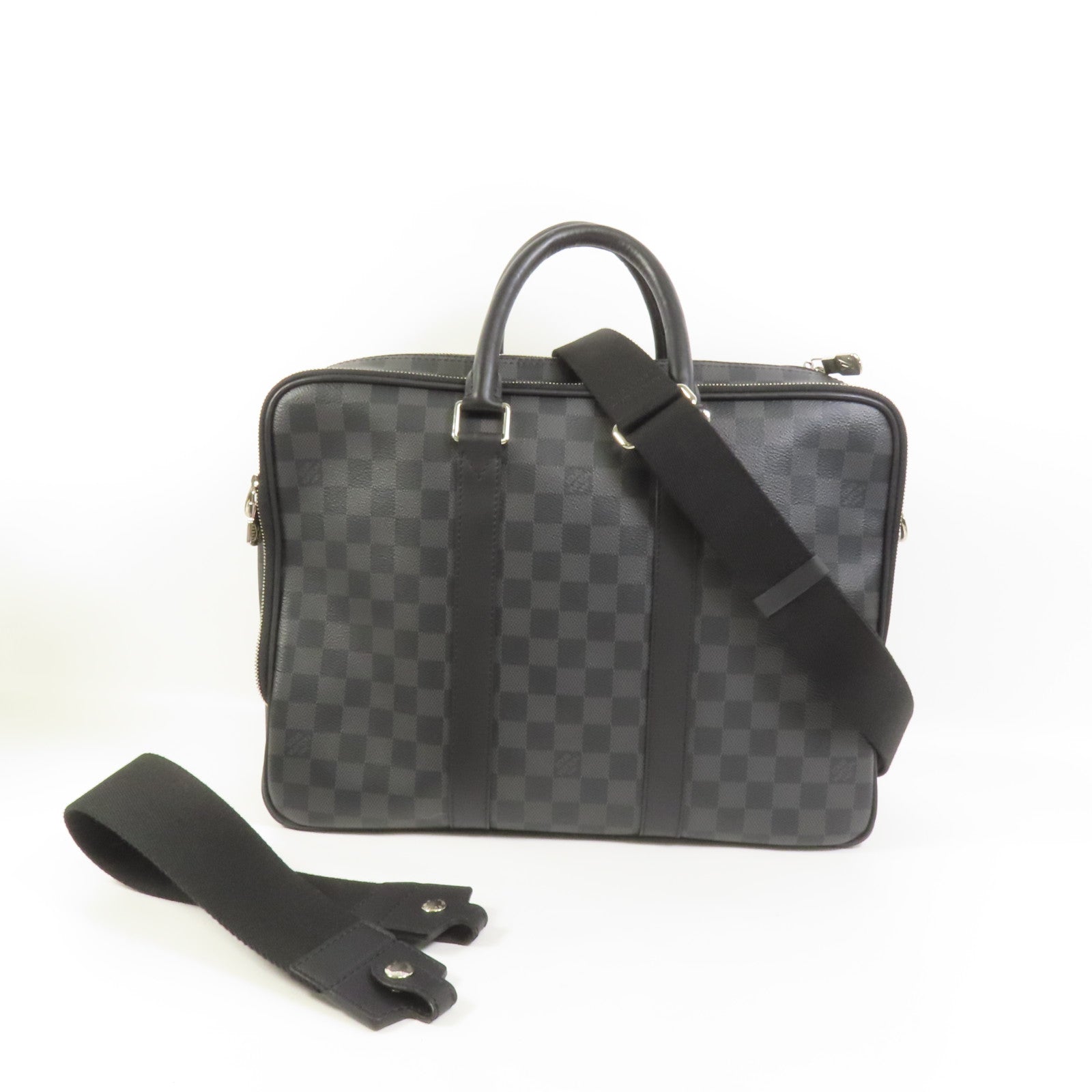 LOUIS VUITTON Damier Graphite ICareNM Briefcase手挽肩背兩用袋