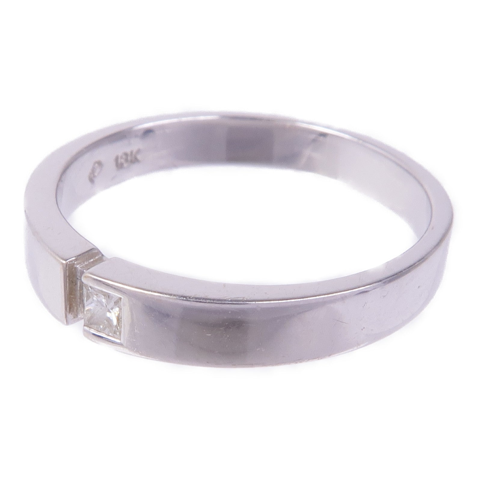 JEWELRY 【激減優惠】18K白金Diamond Ring鑽石戒指US#6.25