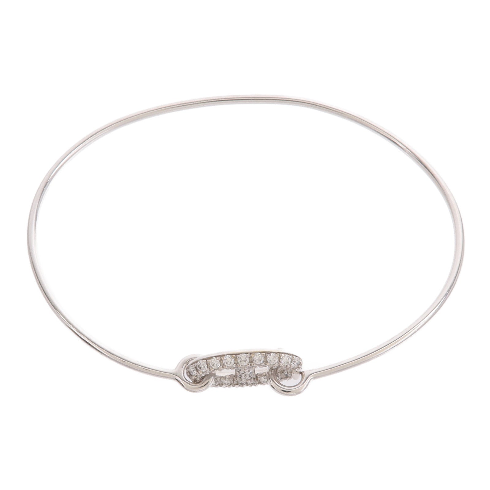 HERMES 18K白金Ronde Chaine d'ancre Diamond Bracelet鑽石手鐲