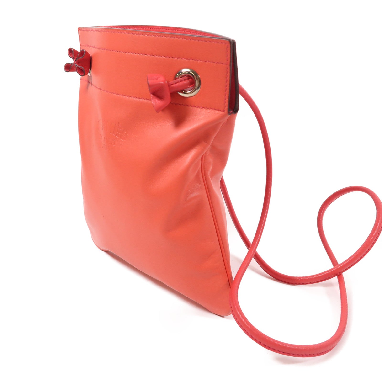 HERMES PHW Aline Mini Shoulder Bag Veau Swift Leather Rouge de Coeur Red