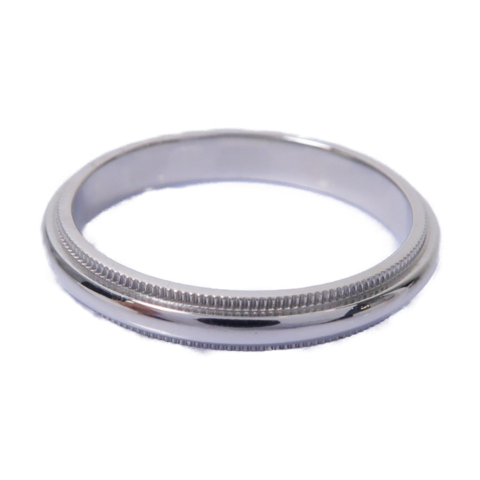TIFFANY＆CO 【激減優惠】950PT鉑金Milg Rain Wedding Band Ring戒指US#8