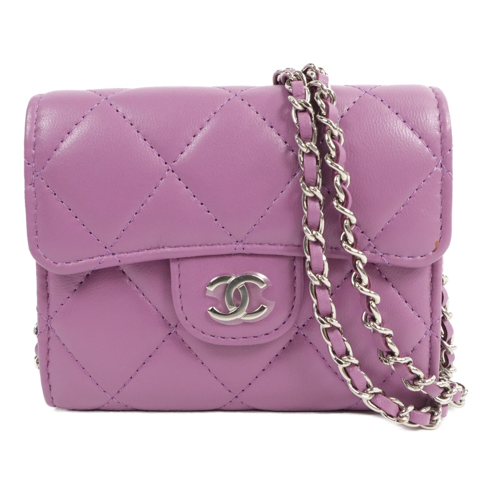 CHANEL 羊皮皮革Chain Shoulder Bag鏈帶肩背袋