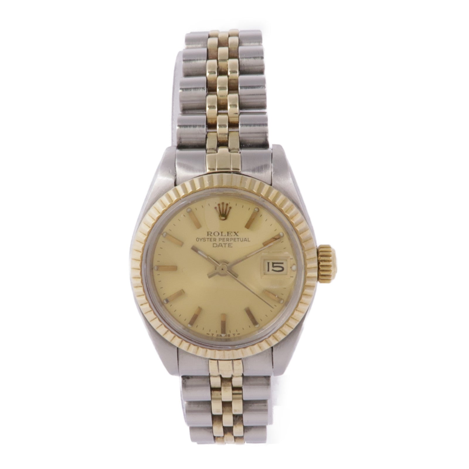 ROLEX Datejust 6917 Automatic Watch 18K Yellow Gold/Stainless Steel Gold
