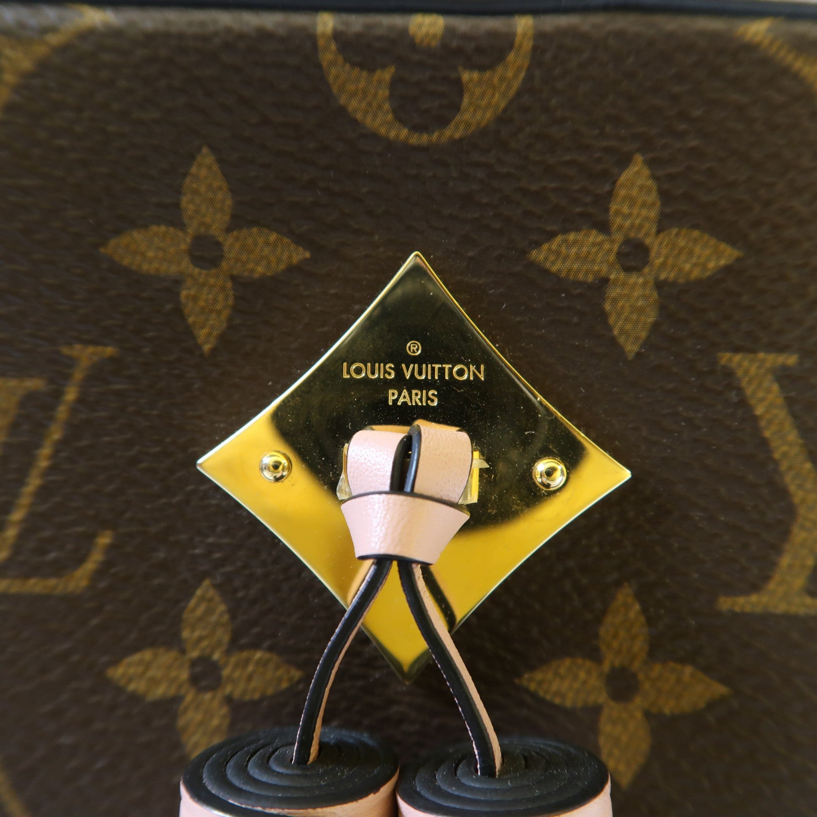 LOUIS VUITTON Monogram Saintonge金扣手挽肩背兩用袋