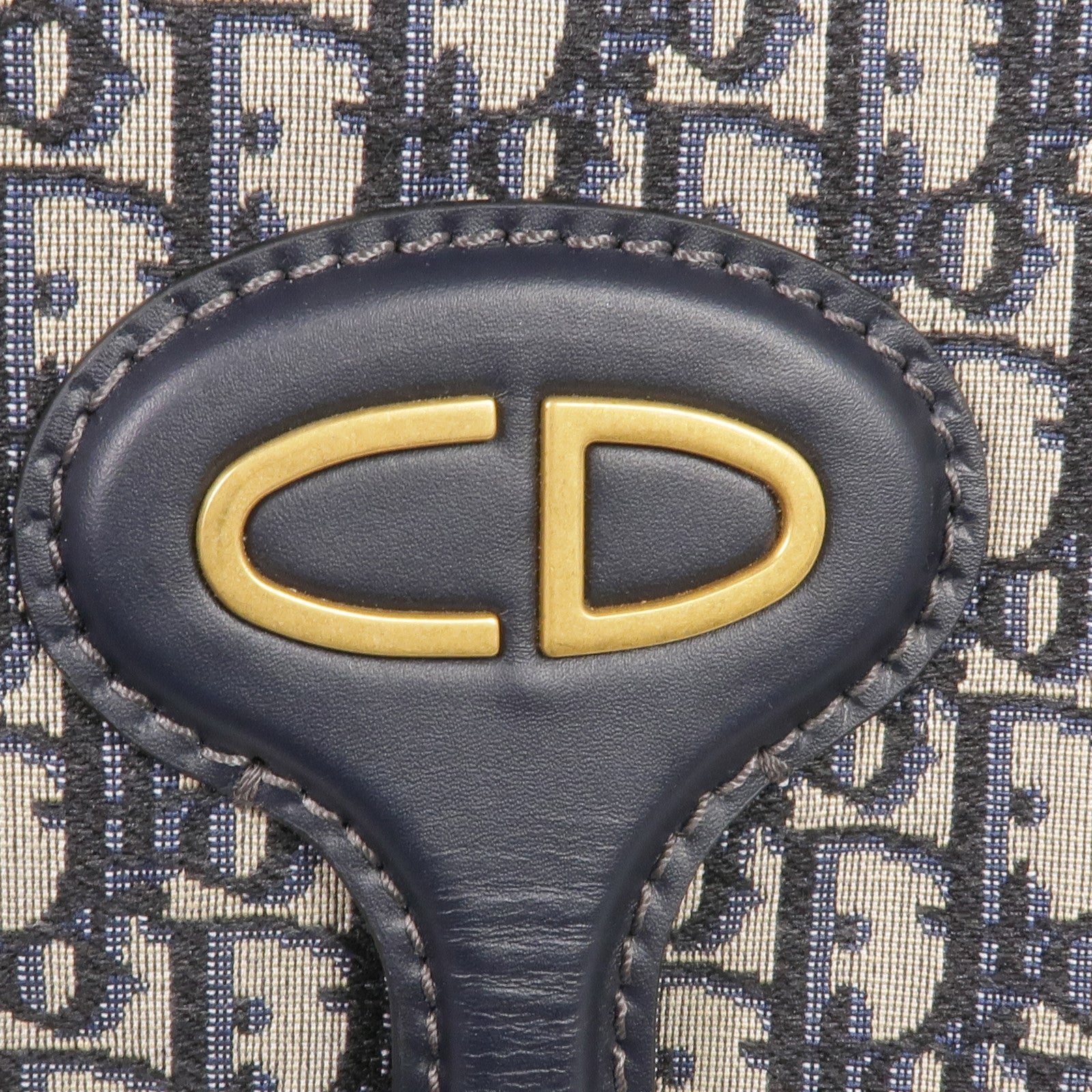 Dior 帆布Oblique Clutch Bag金扣手拿包