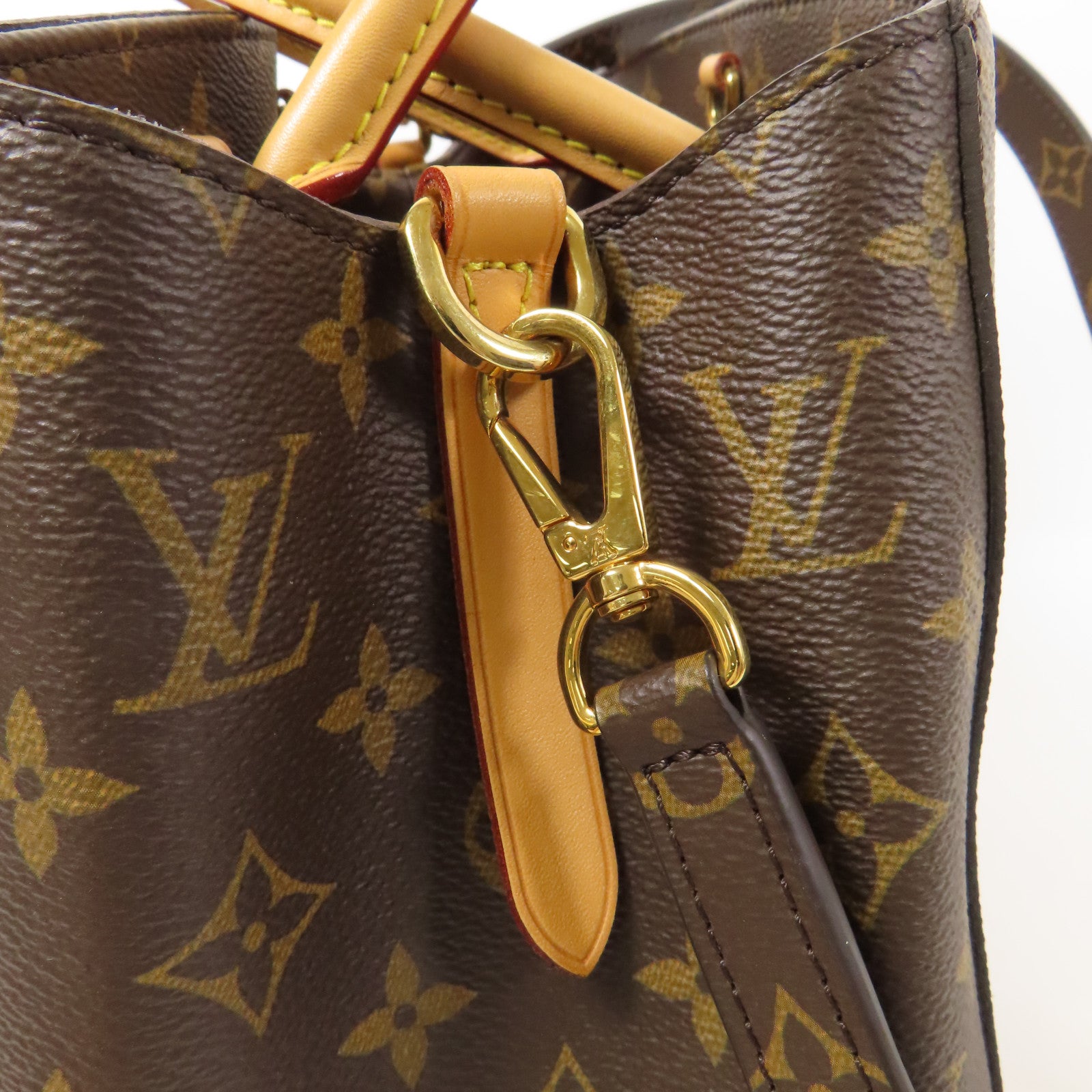 LOUIS VUITTON Monogram Montaigne MM金扣手挽肩背兩用袋