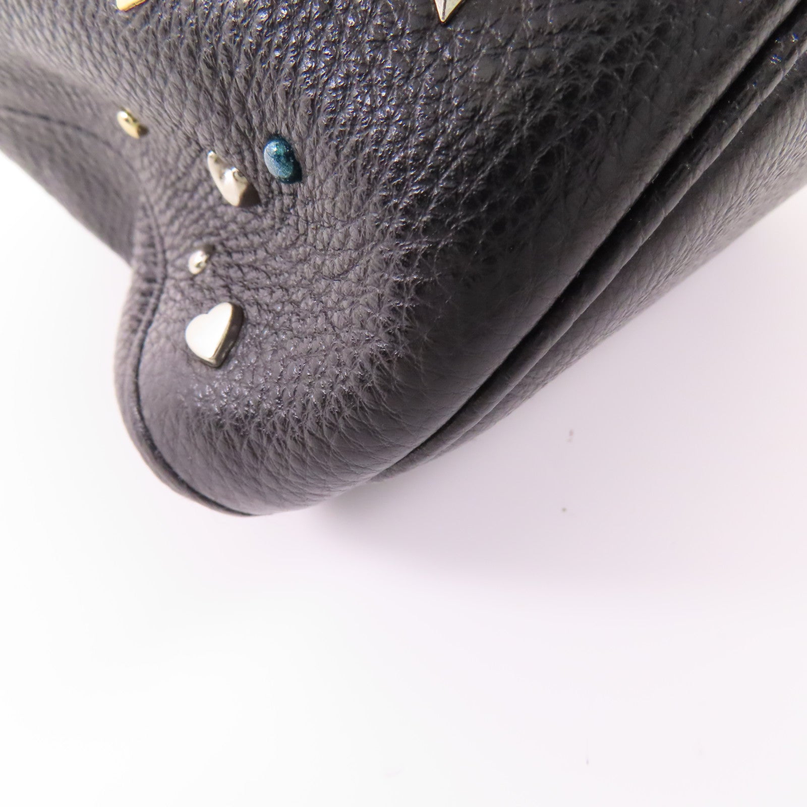 COACH 牛皮皮革Bucket Bag银扣手挽袋
