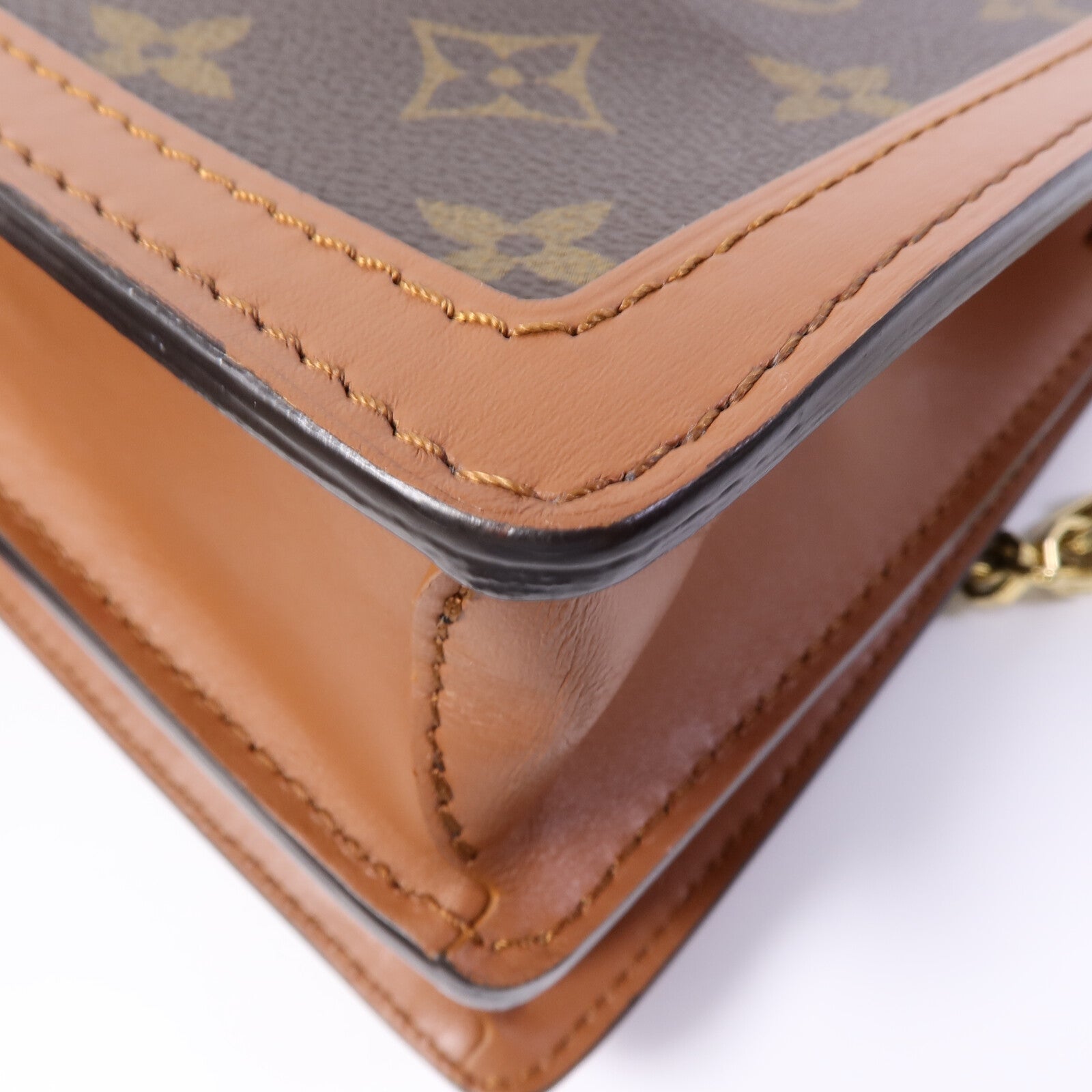LOUIS VUITTON Monogram Reverse Dauphine MM肩背袋