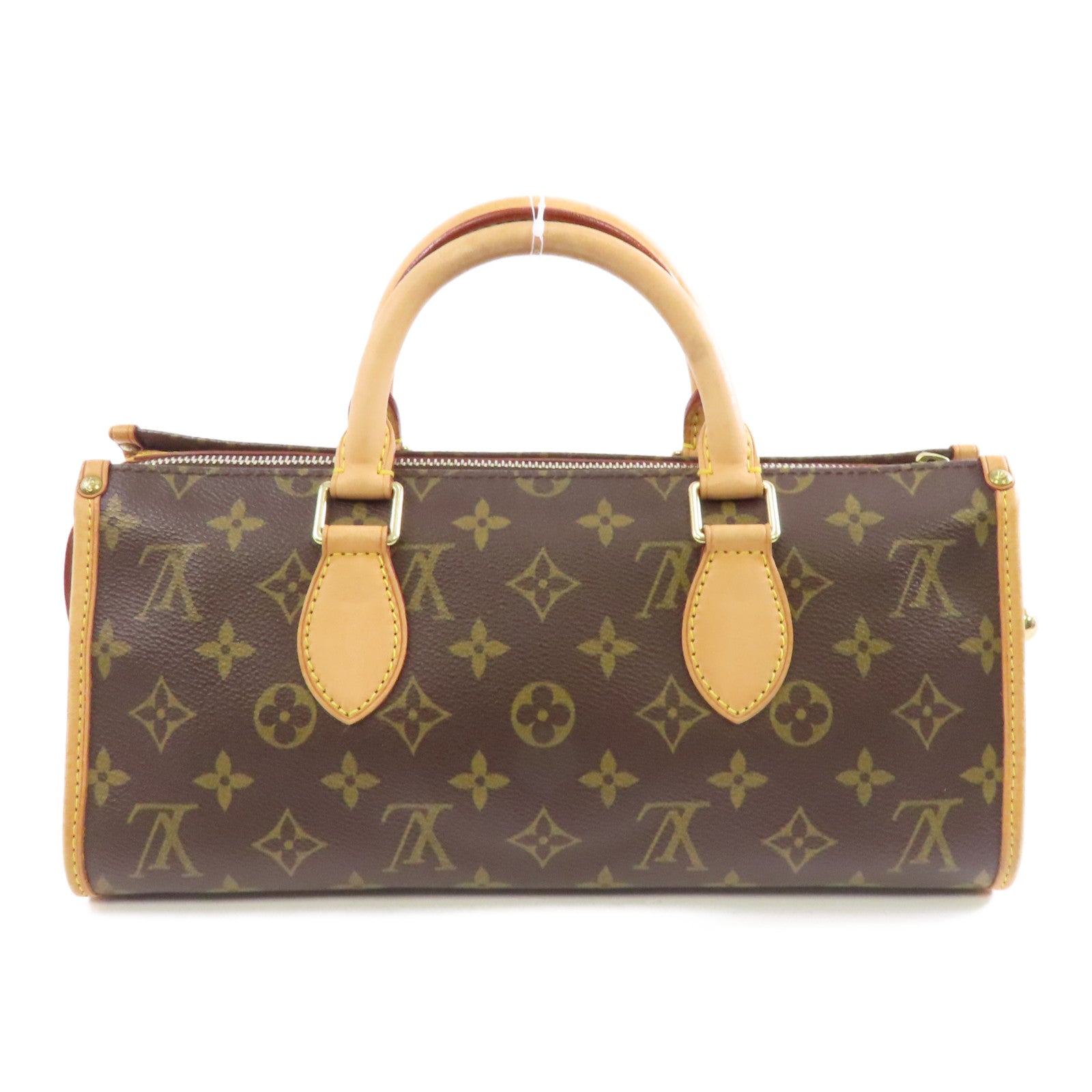 LOUIS VUITTON Monogram Popincourt金扣手挽袋棕色