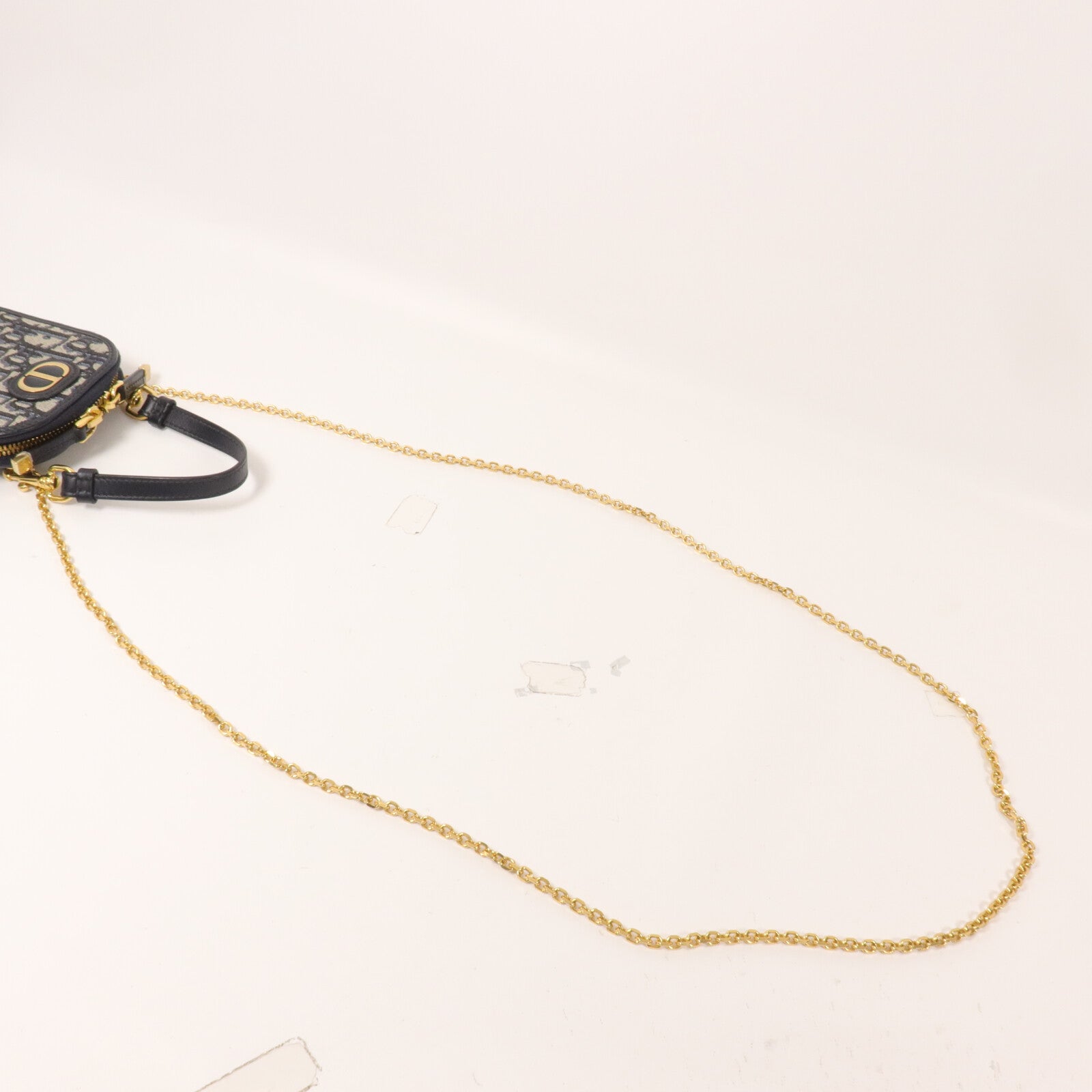 Dior 帆布30 Montaigne Phone Holder鏈帶手挽肩背兩用袋