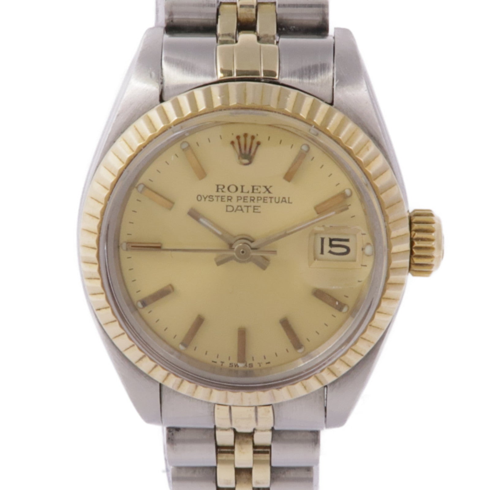 ROLEX Datejust 6917 Automatic Watch 18K Yellow Gold/Stainless Steel Gold