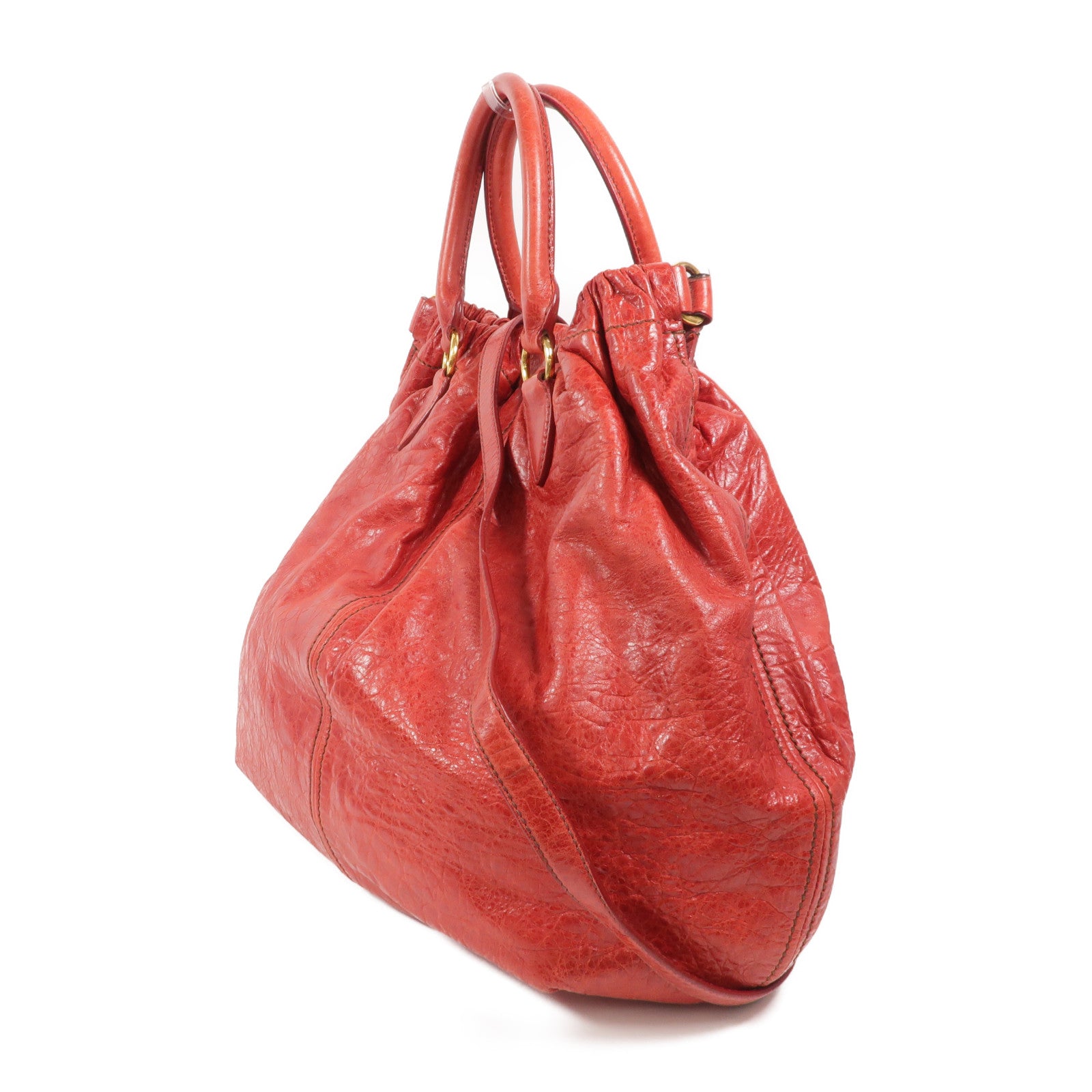 Miu Miu 牛皮皮革2 Way Shoulder手挽肩背兩用袋
