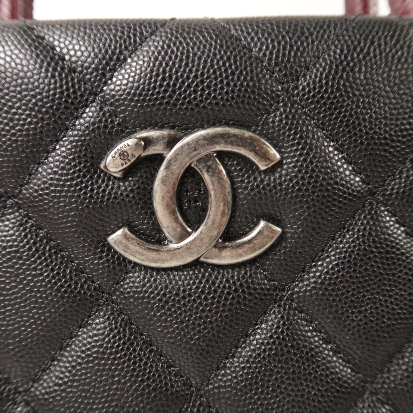 CHANEL 蜥蝪/牛皮皮革CoCo Hamdle Bowling Bag手挽袋