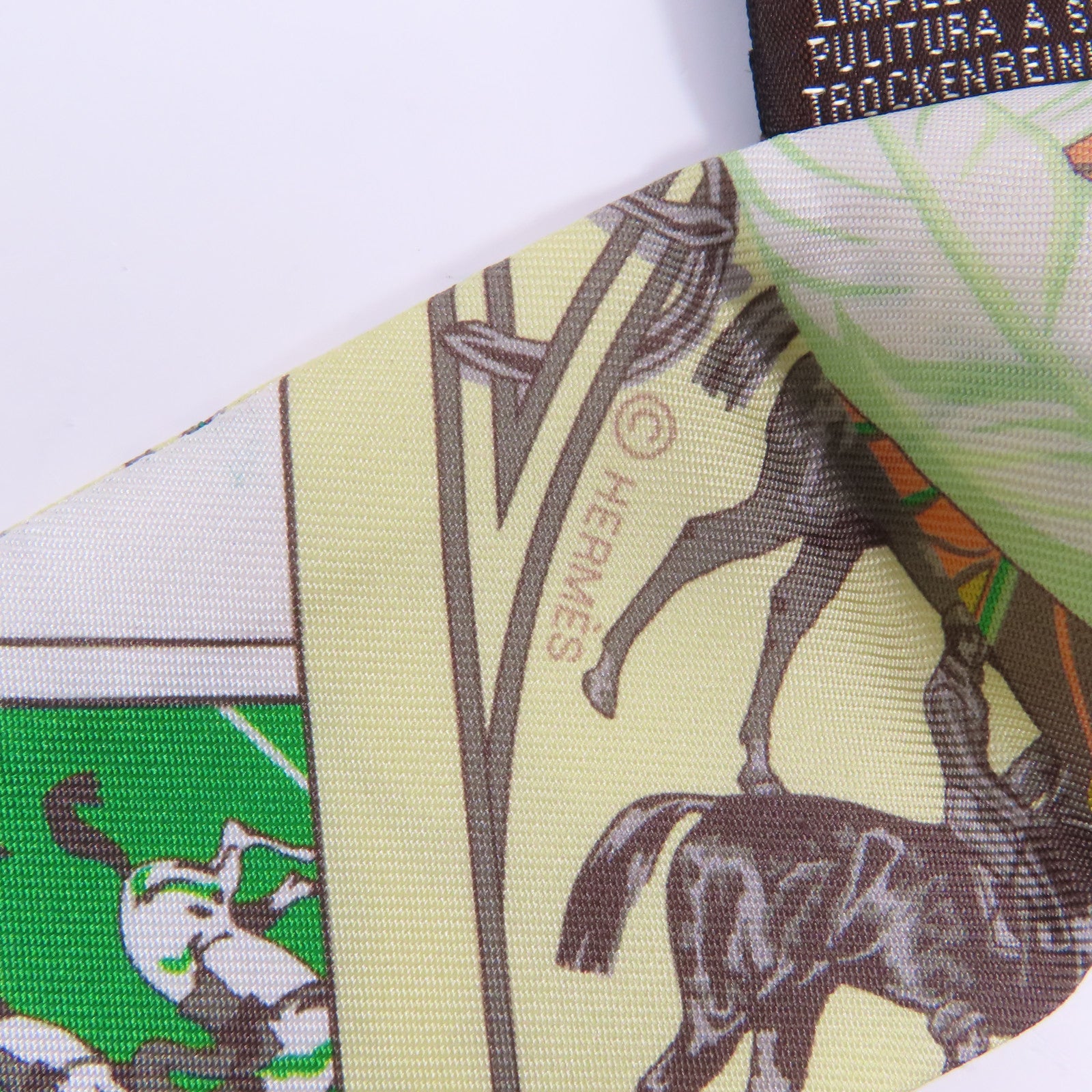 HERMES 絲質Twilly絲巾