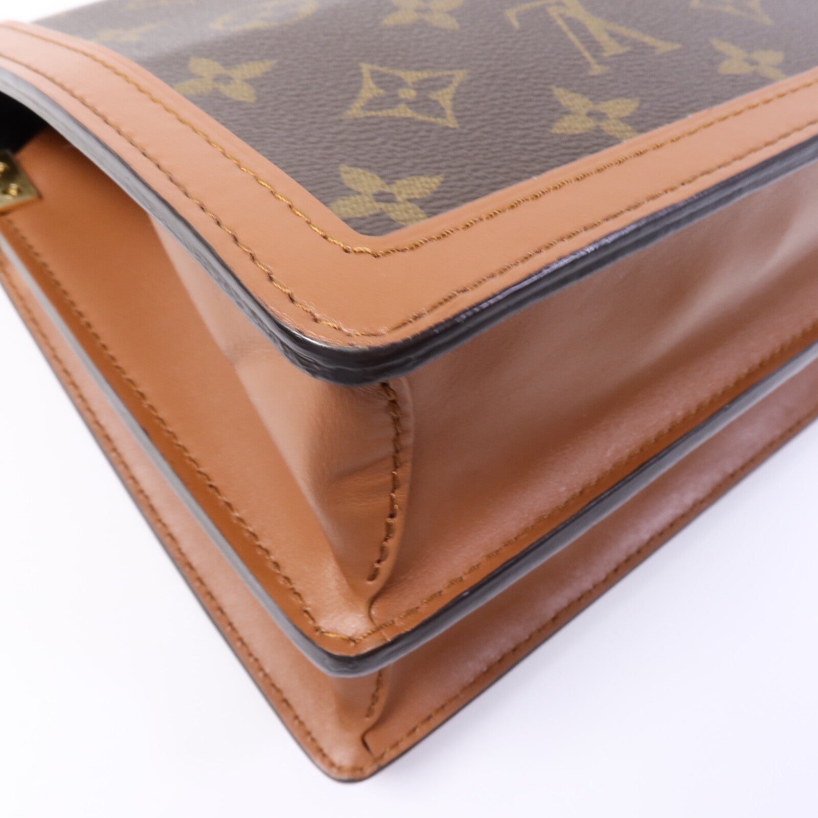LOUIS VUITTON Monogram Reverse Dauphine MM肩背袋