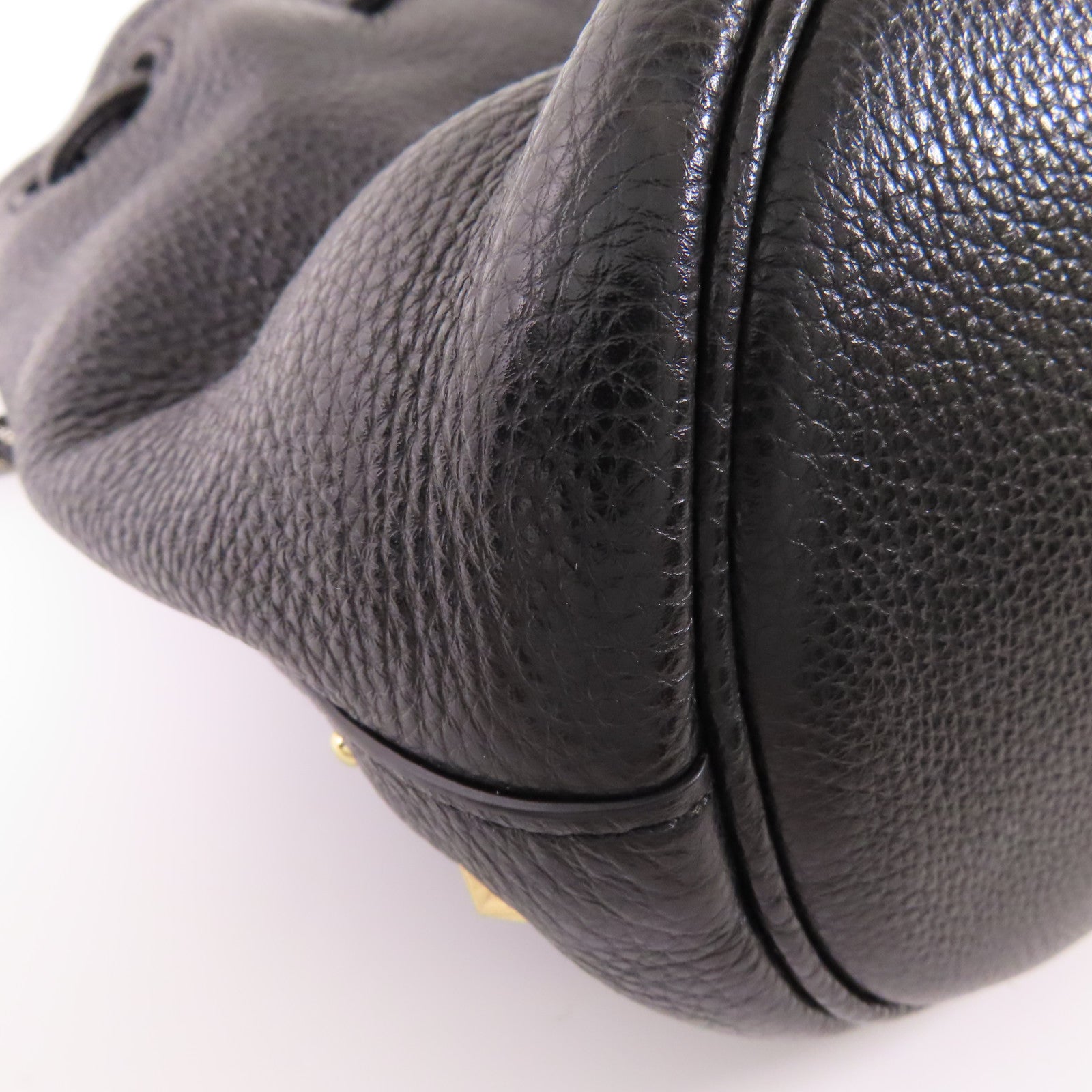 COACH 牛皮皮革Bucket Bag银扣手挽袋