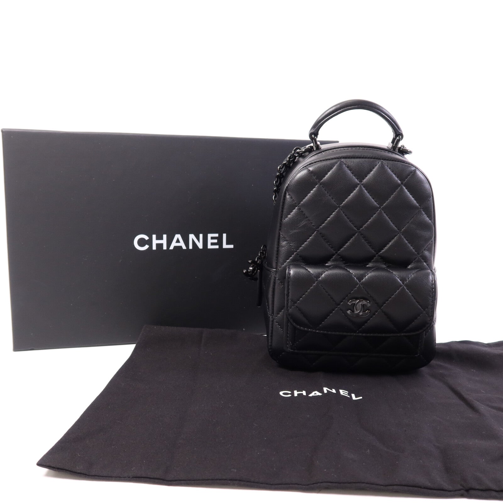 CHANEL 【激減優惠】羊皮皮革Mini Backpack背包