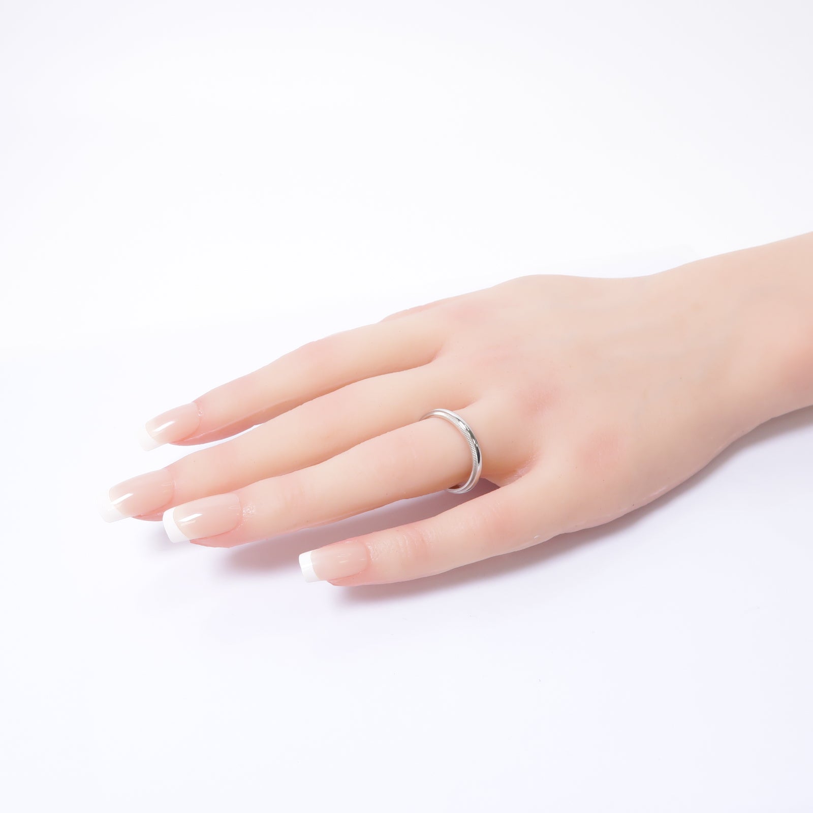 TIFFANY＆CO 【激減優惠】950PT鉑金Milg Rain Wedding Band Ring戒指US#8