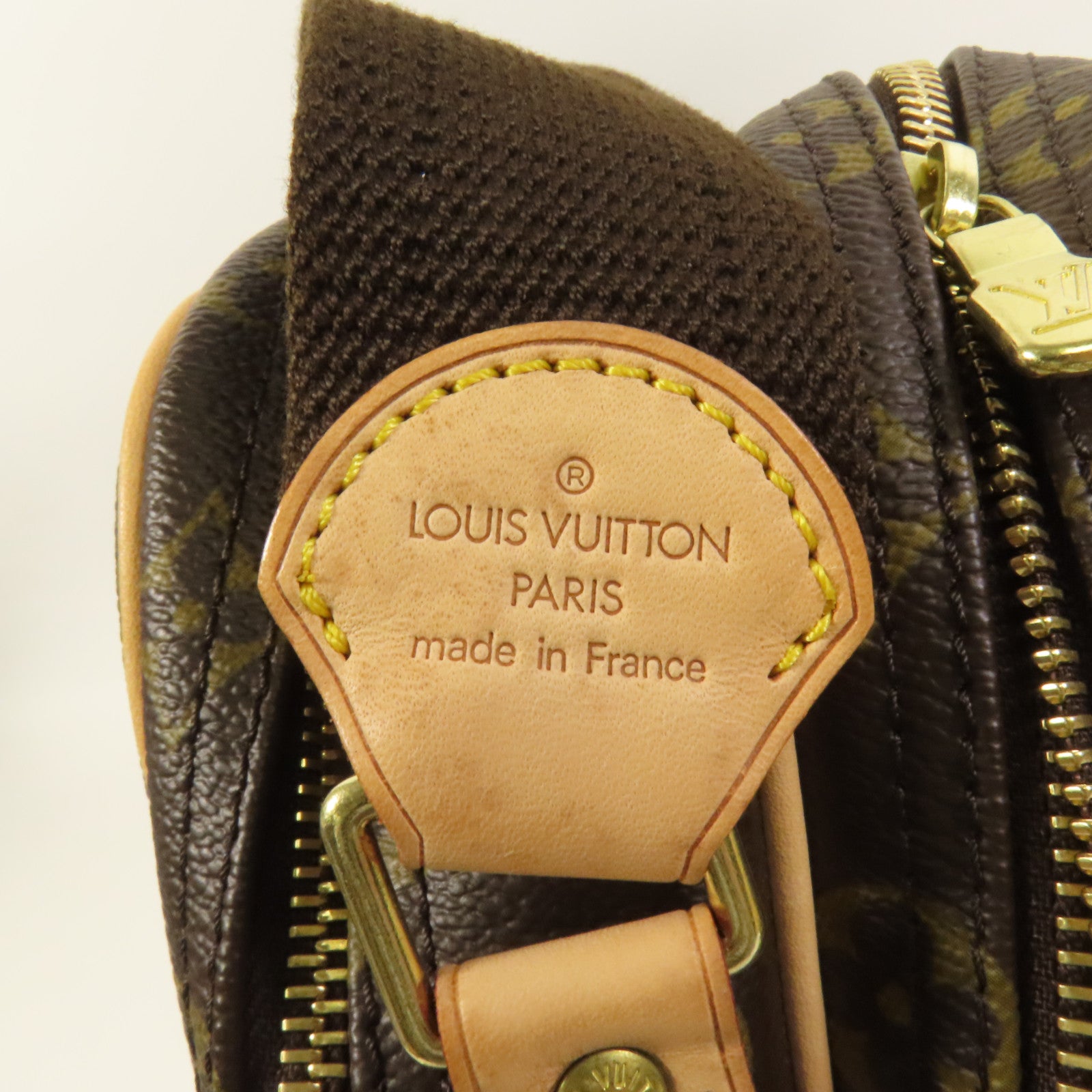 LOUIS VUITTON Monogram Reporter PM金扣肩背袋棕色