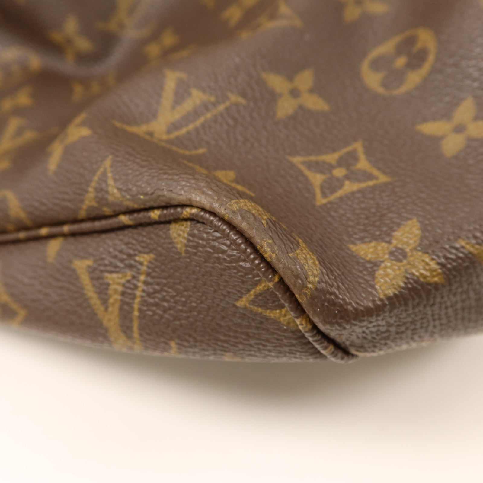 LOUIS VUITTON Monogram Neverfull GM金扣手挽袋