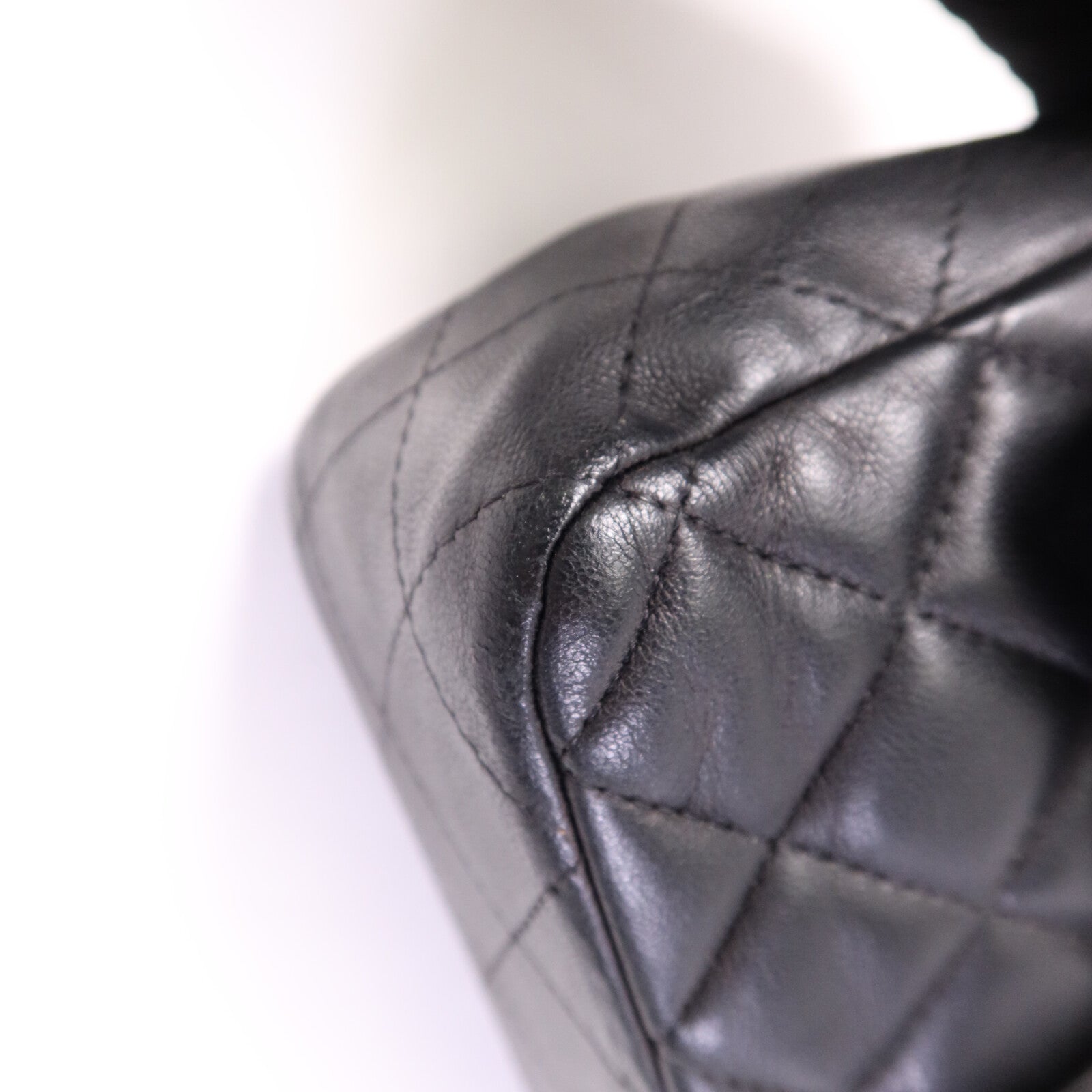 CHANEL 羊皮皮革Mini Classic 20銀扣鏈帶肩背袋
