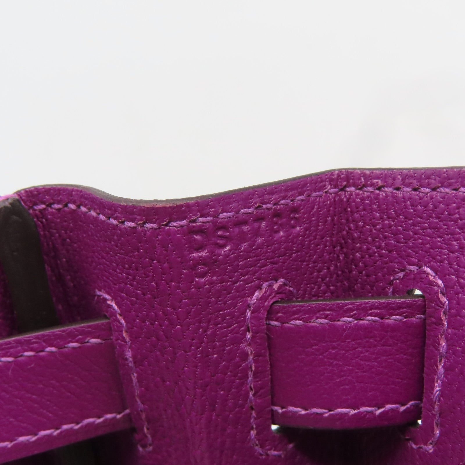 HERMES 【激減優惠】Evercolor皮革Kelly 28銀扣手挽肩背兩用袋海葵紫色