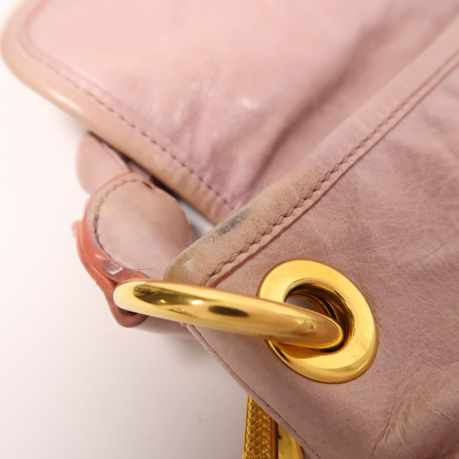 Miu Miu 牛皮皮革Matelasse Coffer金扣手挽肩背兩用袋