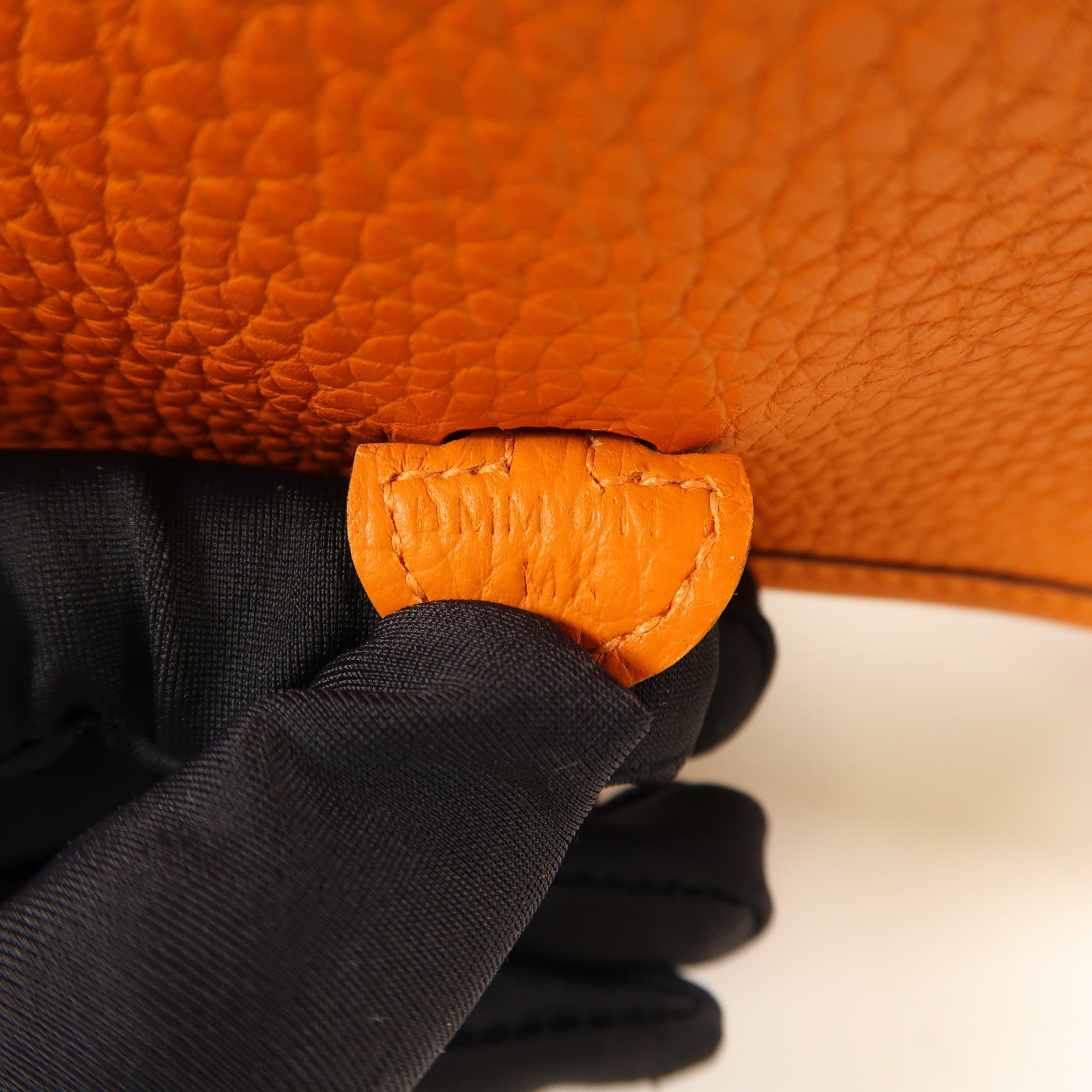 HERMES Clemence皮革Evelyne TPM金扣肩背袋93 Orange