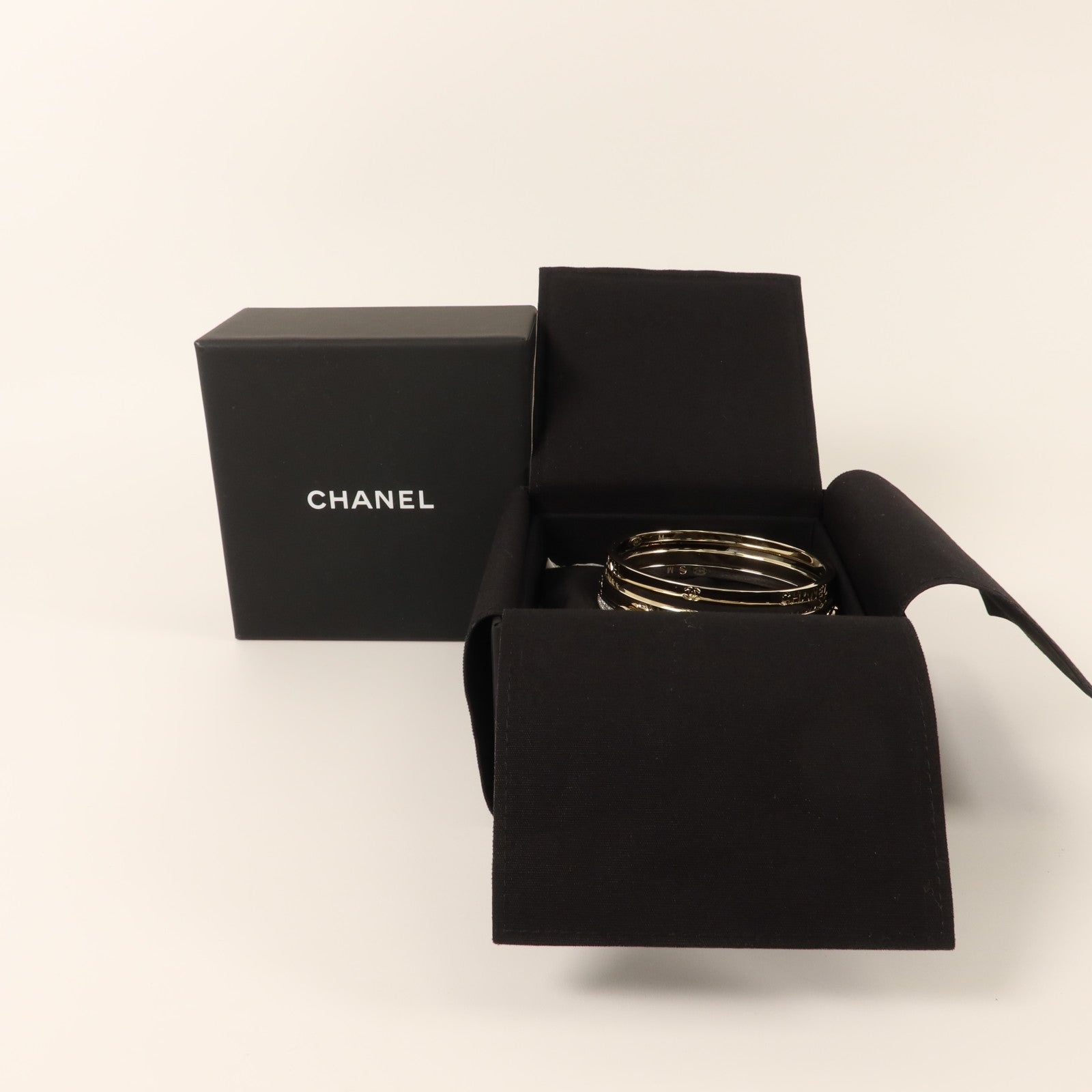 CHANEL 金屬/水晶Bangles手鐲