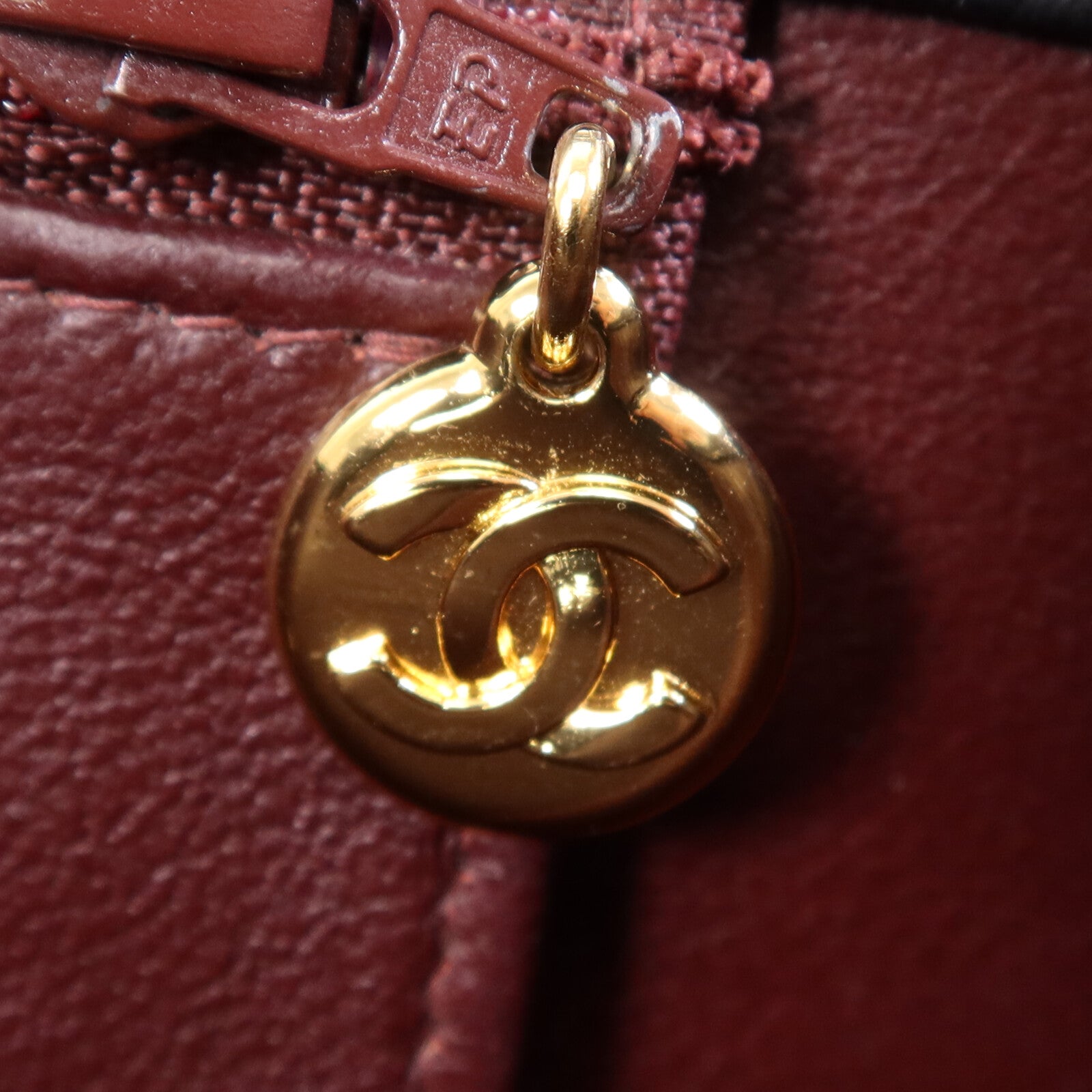 CHANEL 羊皮皮革Vintage Chain Shoulder Bag金扣鏈帶肩背袋
