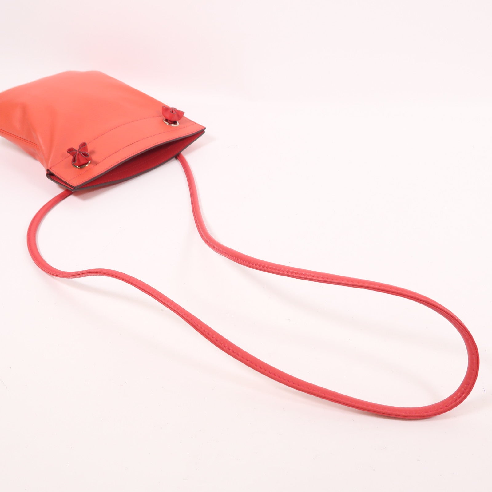 HERMES PHW Aline Mini Shoulder Bag Veau Swift Leather Rouge de Coeur Red