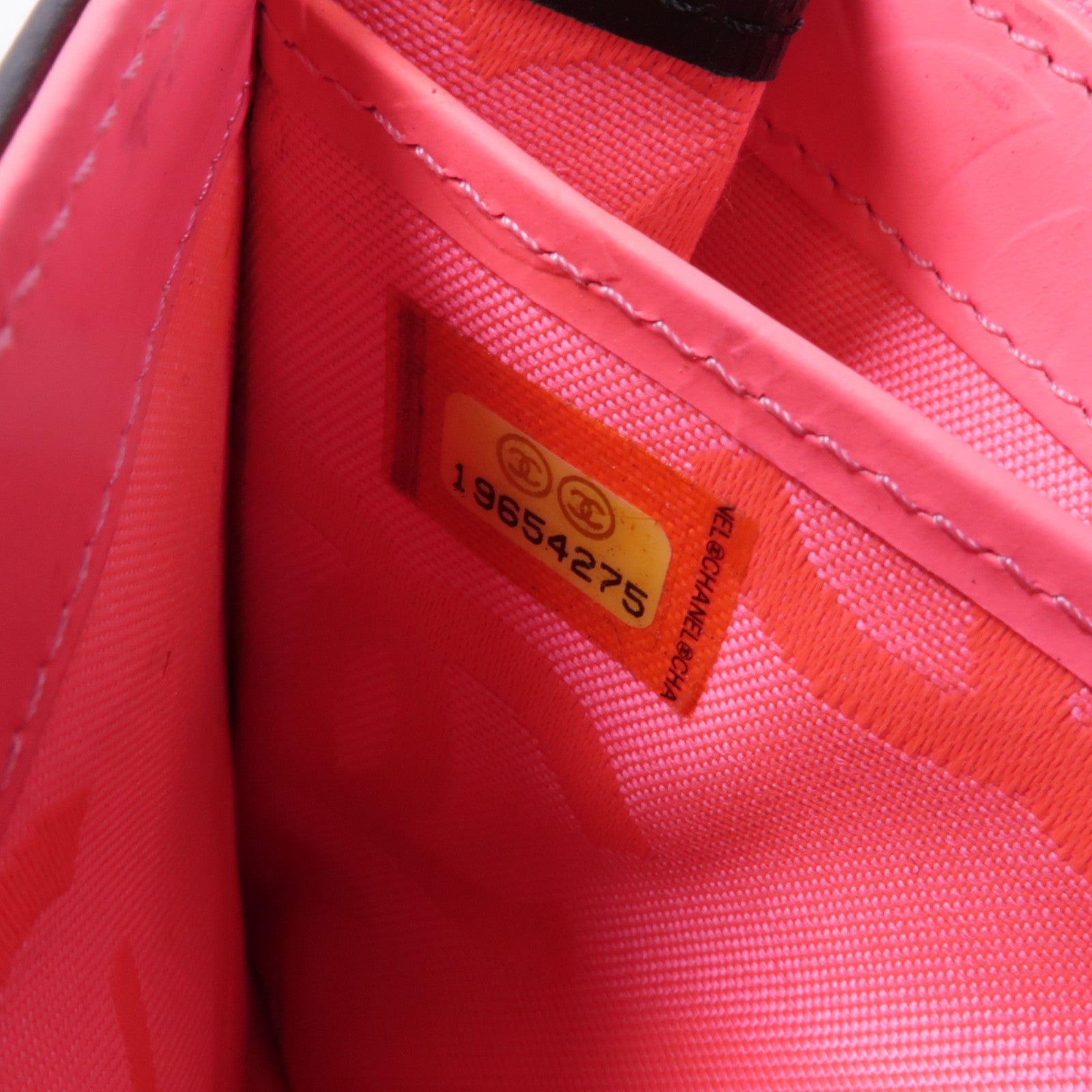 CHANEL 【激減優惠】牛皮皮革Cambon Compact Long Wallet銀扣長錢包