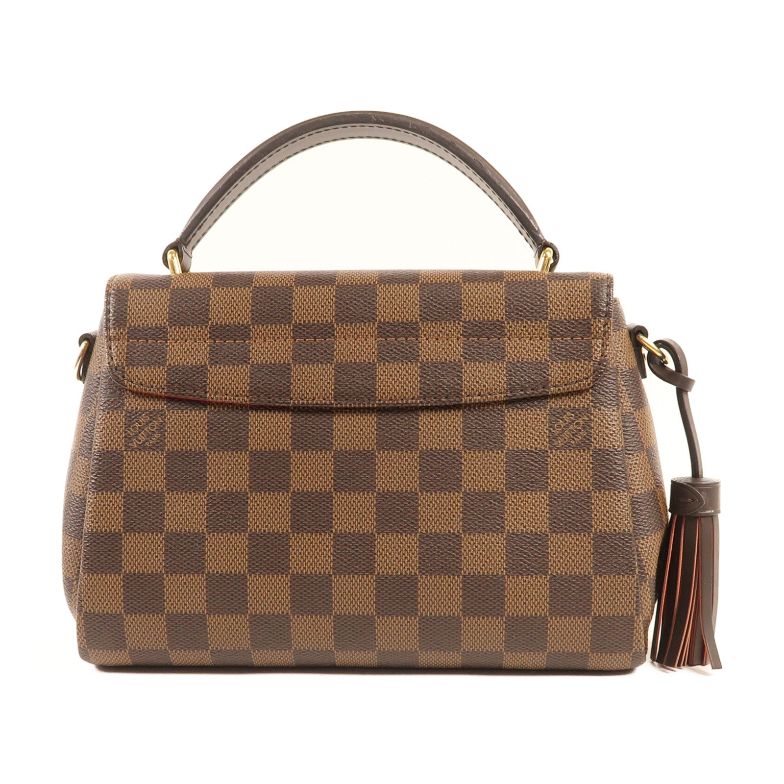 LOUIS VUITTON Damier Croisette金扣手挽肩背兩用袋