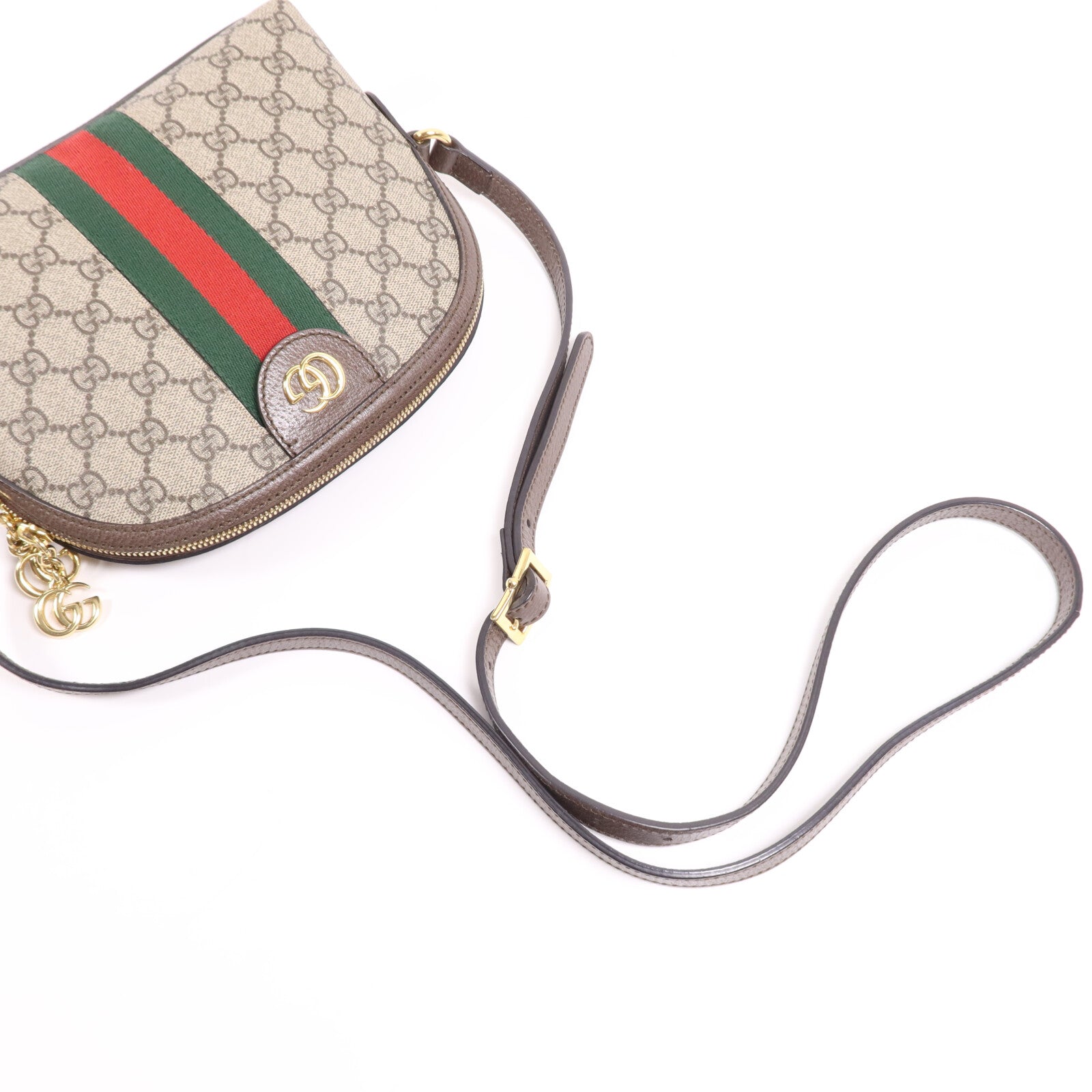 GUCCI 塗層帆布Ophidia GG Small金扣肩背袋
