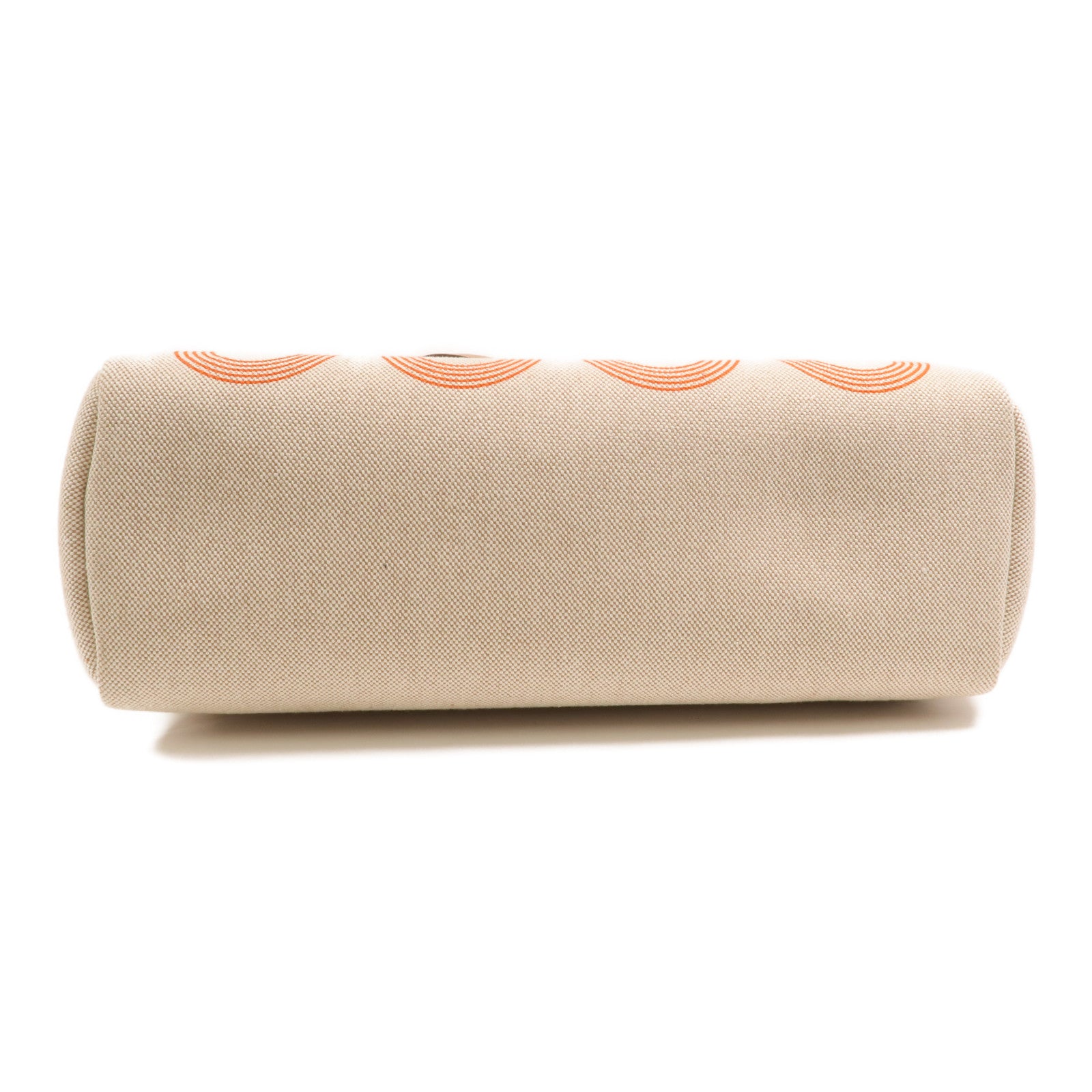HERMES 帆布Herbag PM手挽肩背兩用袋Orange Mecano/Beige