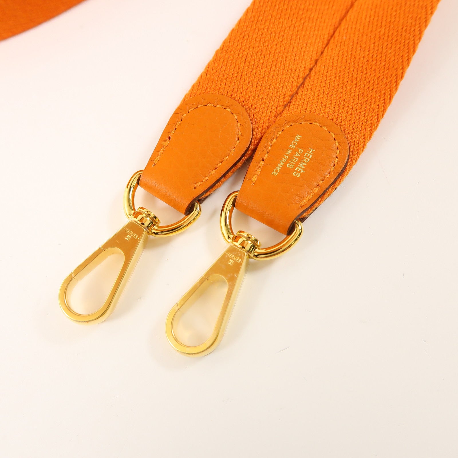 HERMES Clemence皮革Evelyne TPM金扣肩背袋93 Orange