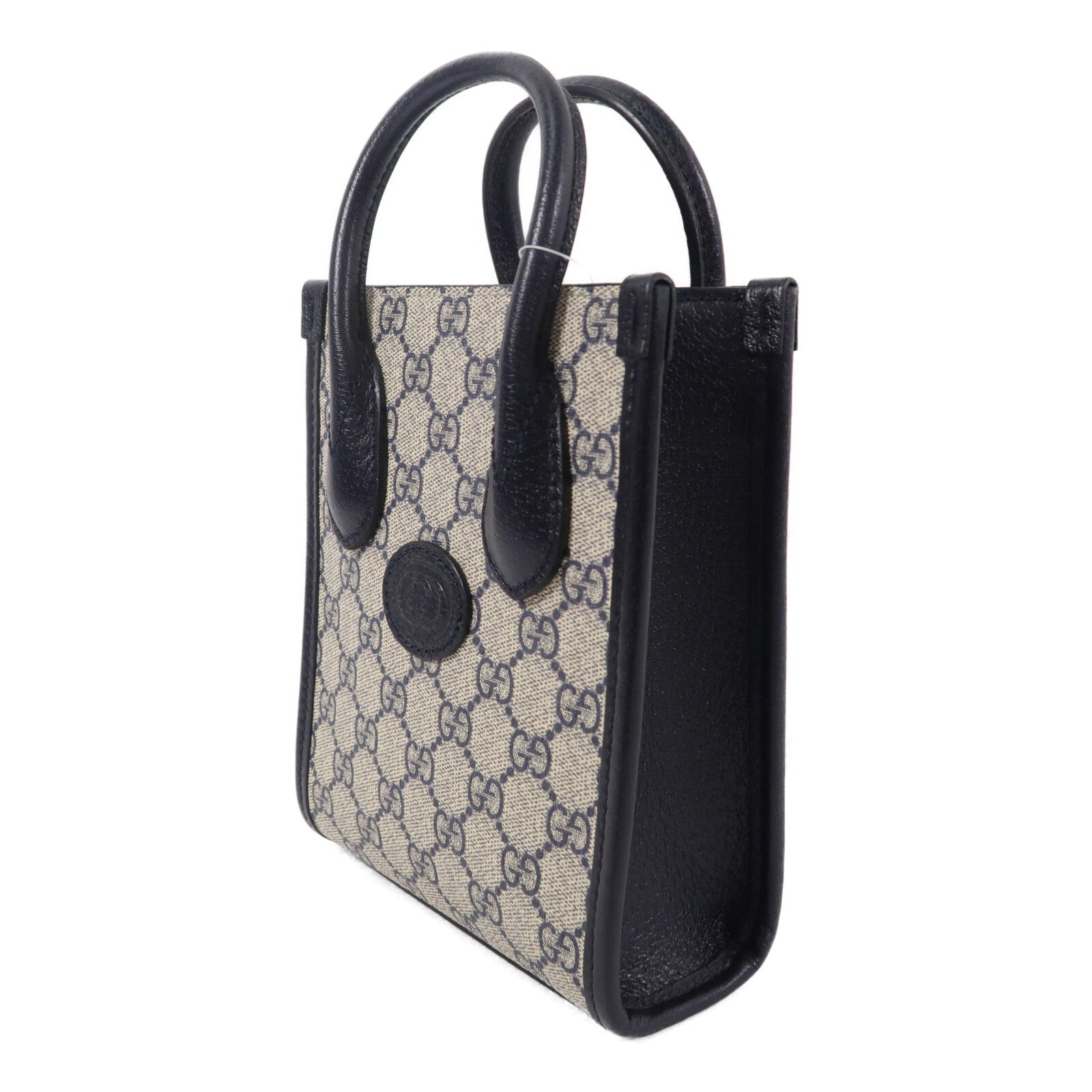 GUCCI 塗層帆布GG Supreme手挽肩背兩用袋